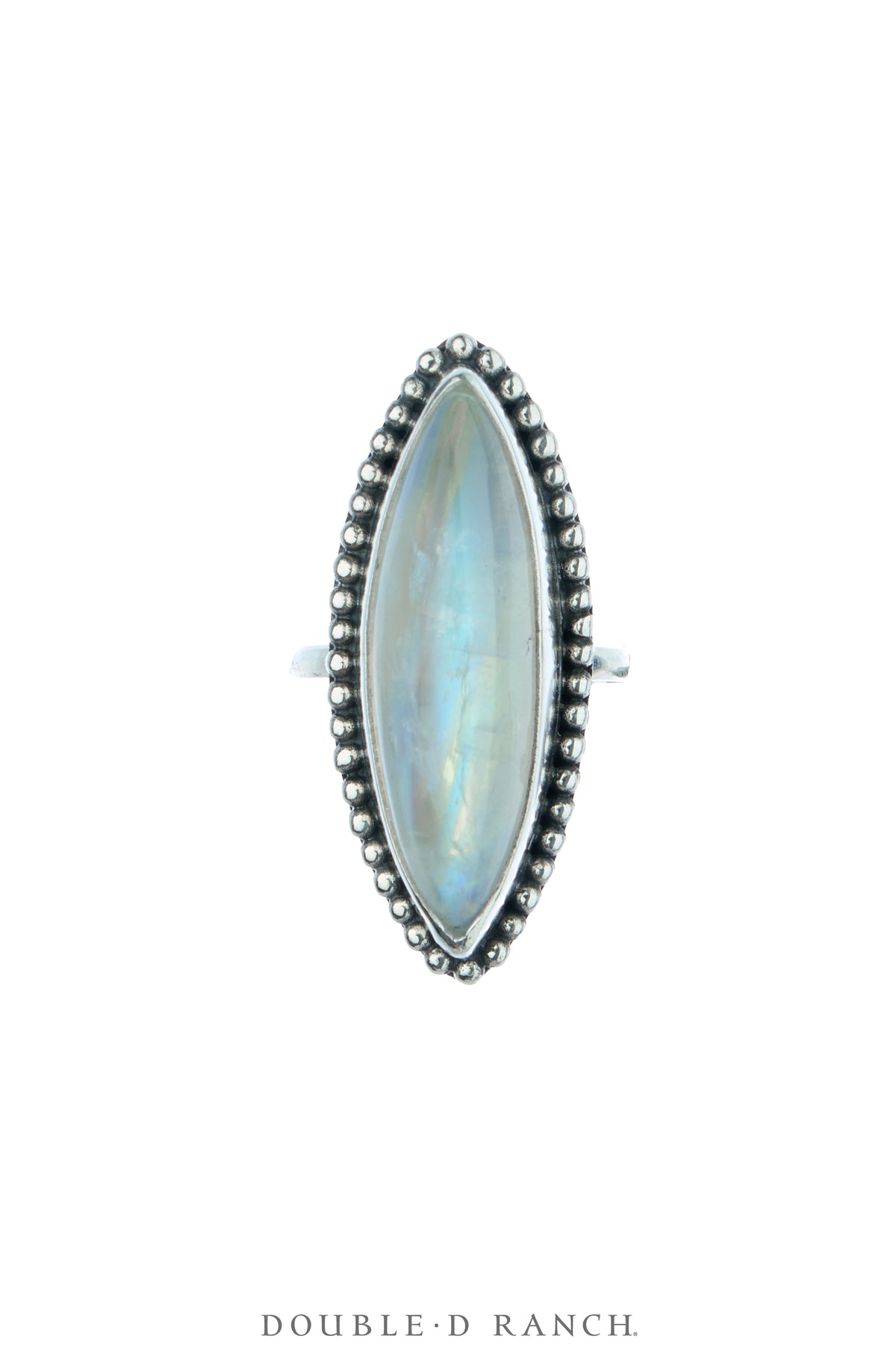 Ring, Faceted Jewel, Rainbow Moonstone, Artisan, Contemporary, 2006