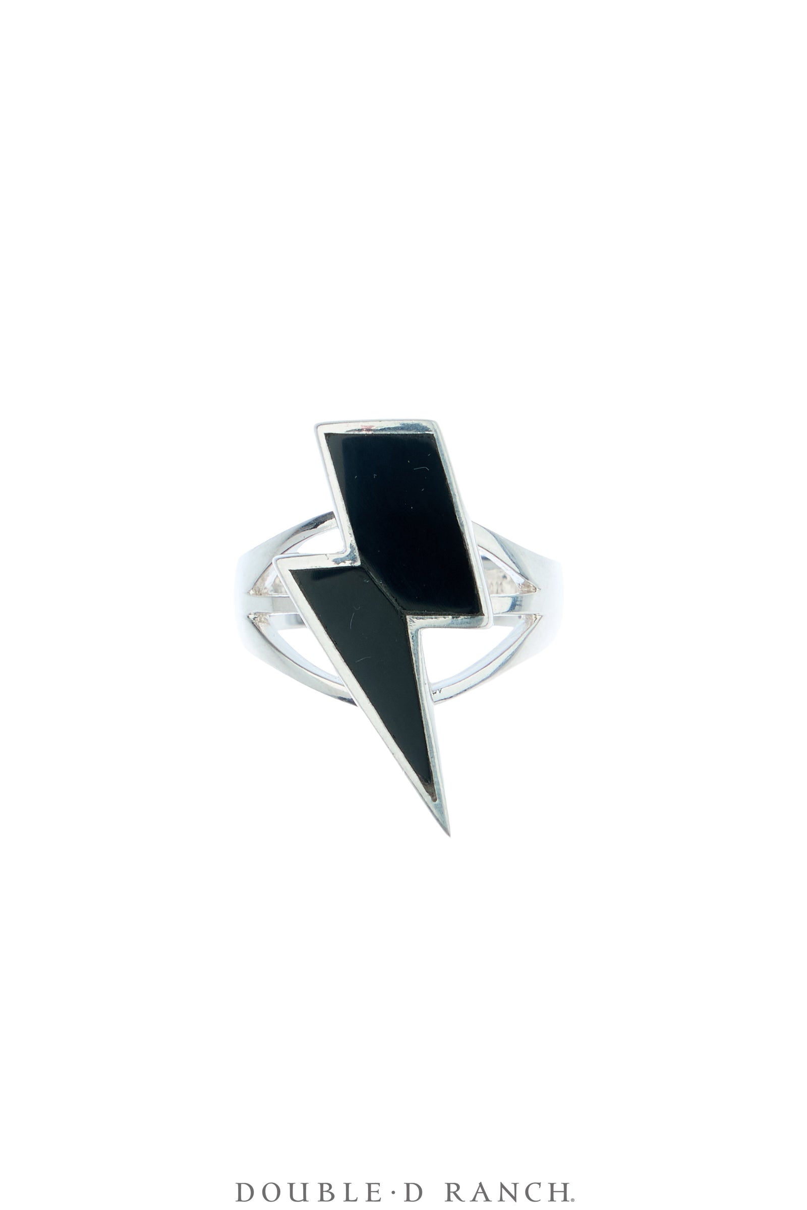 Ring, Novelty, Onyx, Lightning Bolt, Artisan, Contemporary, 2016