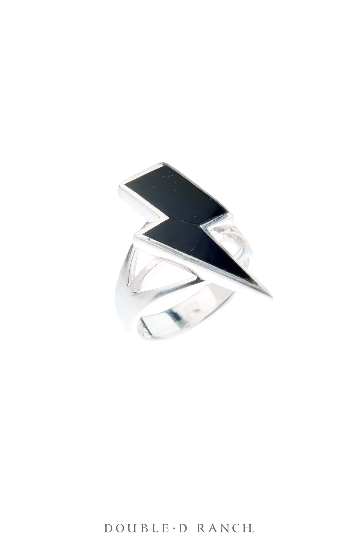 Ring, Novelty, Onyx, Lightning Bolt, Artisan, Contemporary, 2016