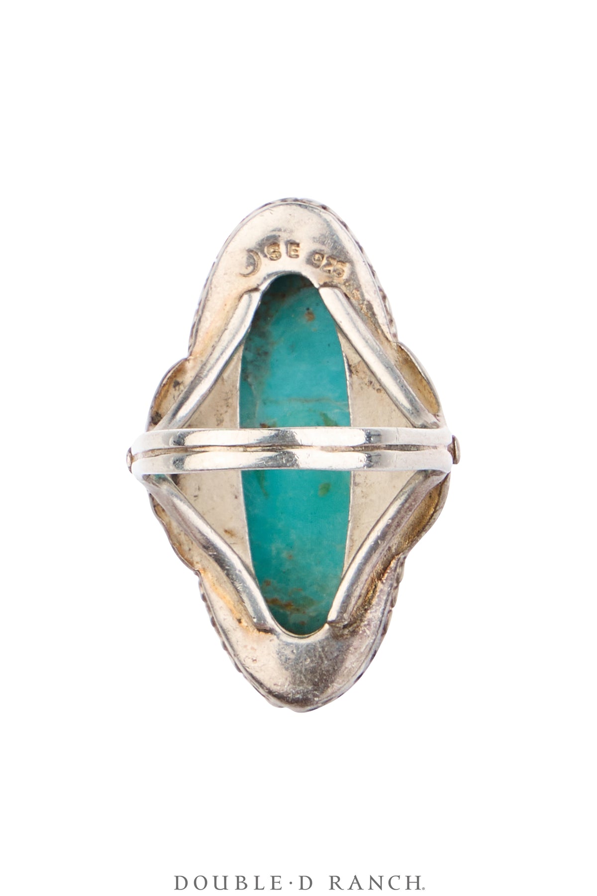 Ring, Natural Stone, Turquoise, Oval, Hallmark, Vintage, 2021