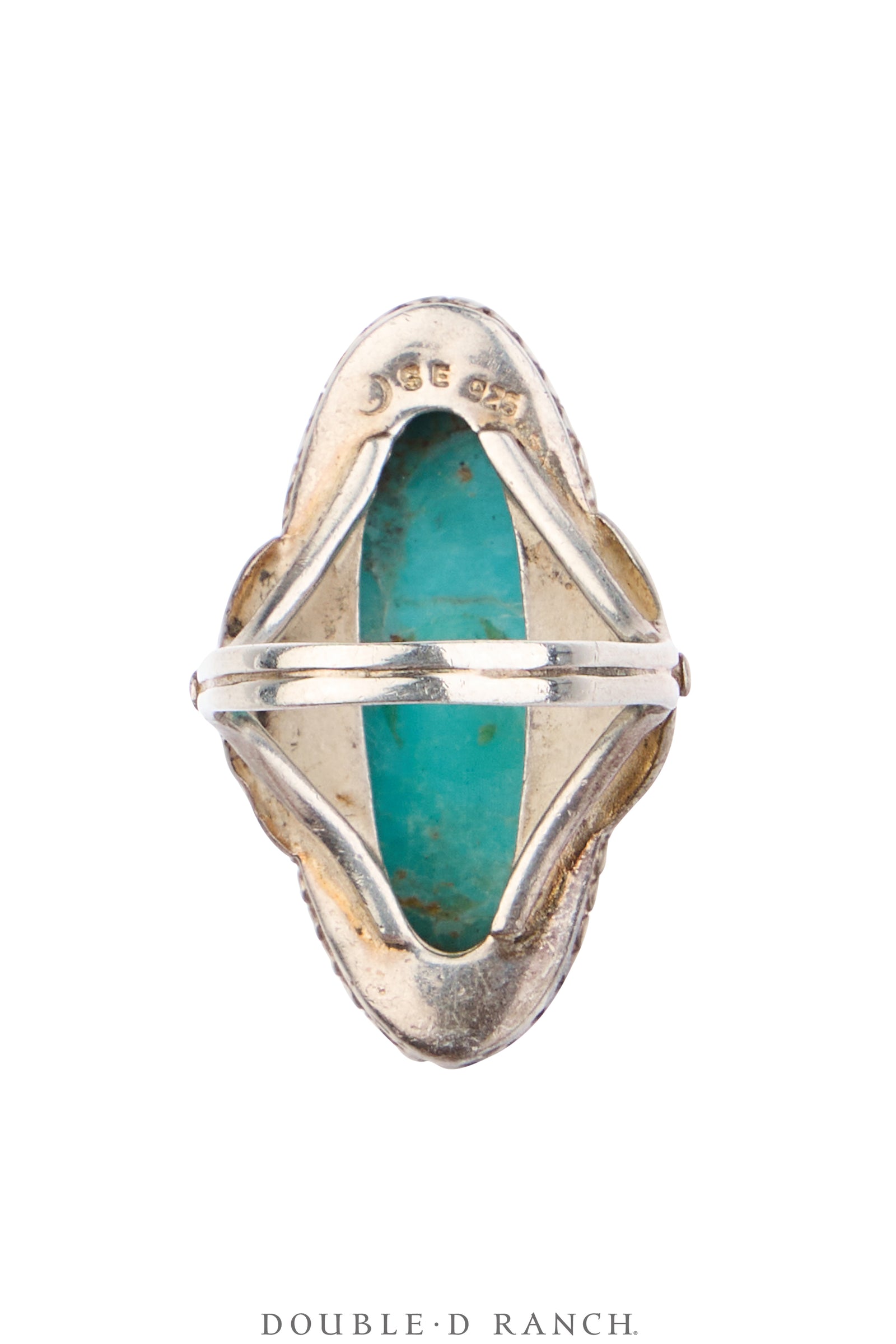 Ring, Natural Stone, Turquoise, Oval, Hallmark, Vintage, 2021