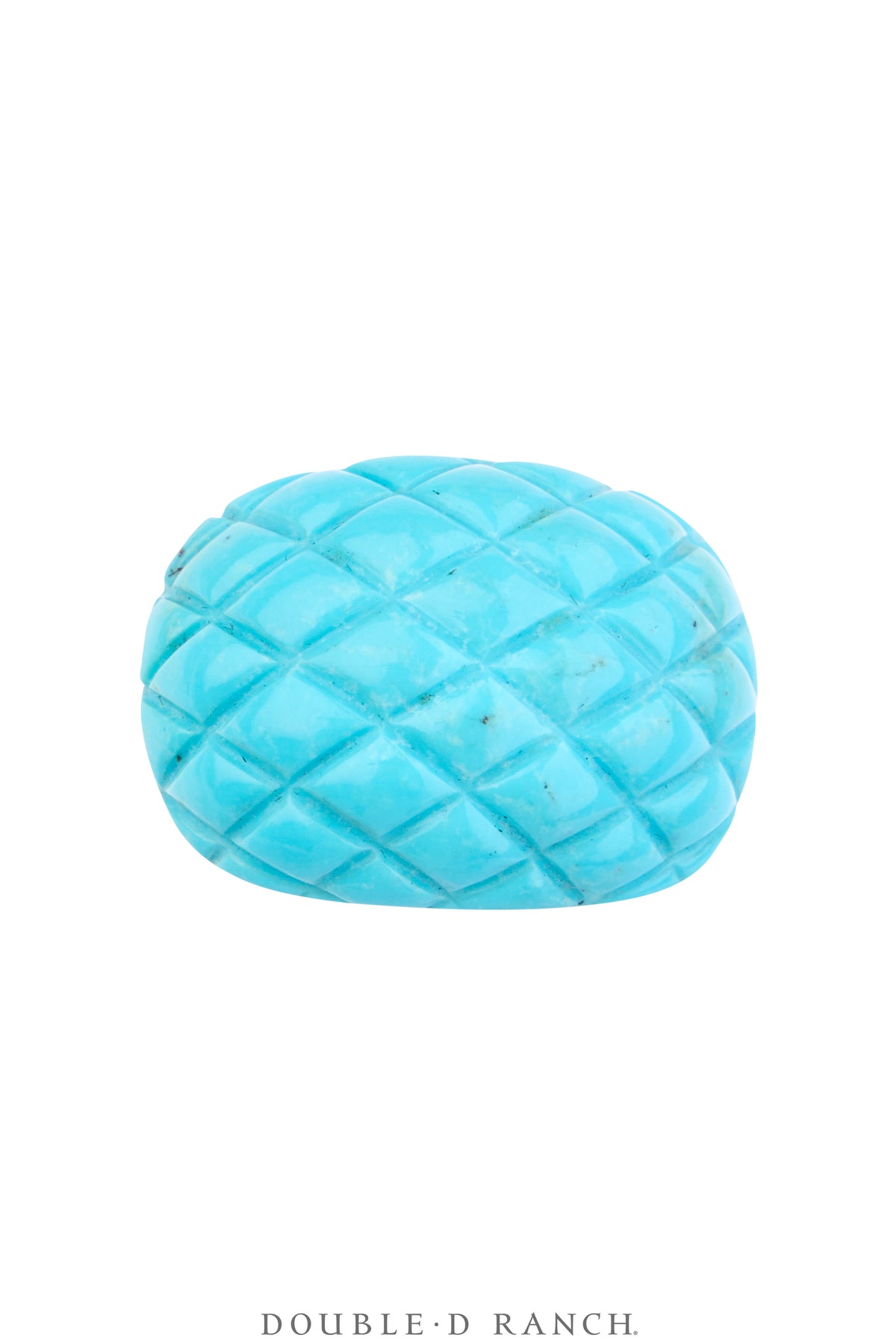 Ring, Novelty, Turquoise, Incised Quilted Cabochon, Vintage, 2024