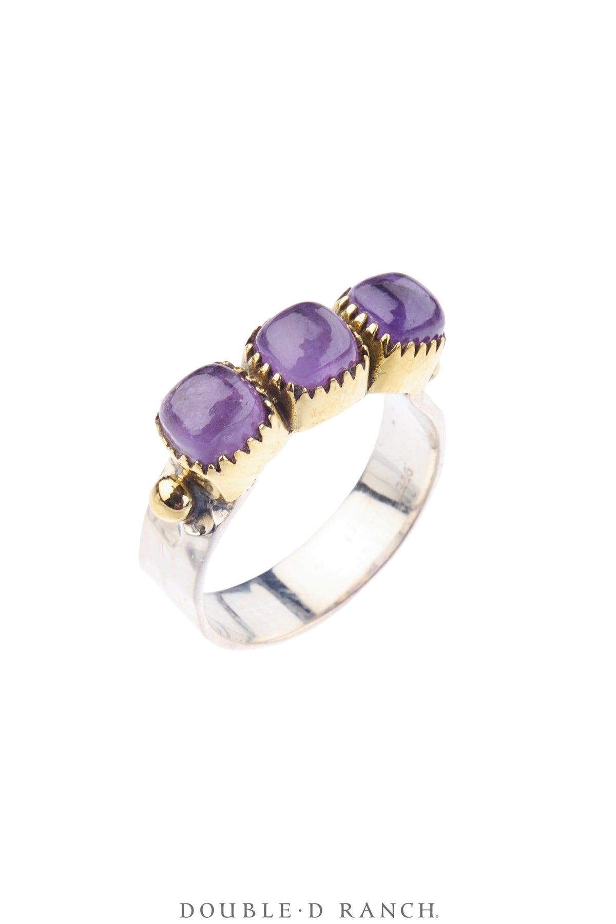 Ring, Faceted Jewel, Row, Amethyst, Contemporary, 2033E