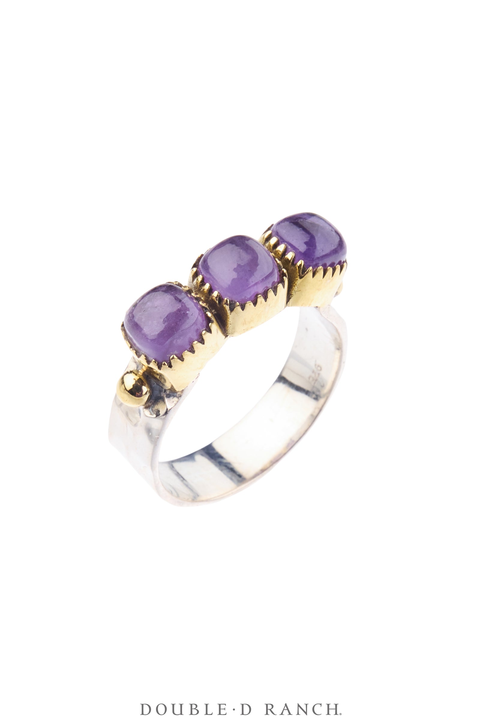 Ring, Faceted Jewel, Row, Amethyst, Contemporary, 2033E