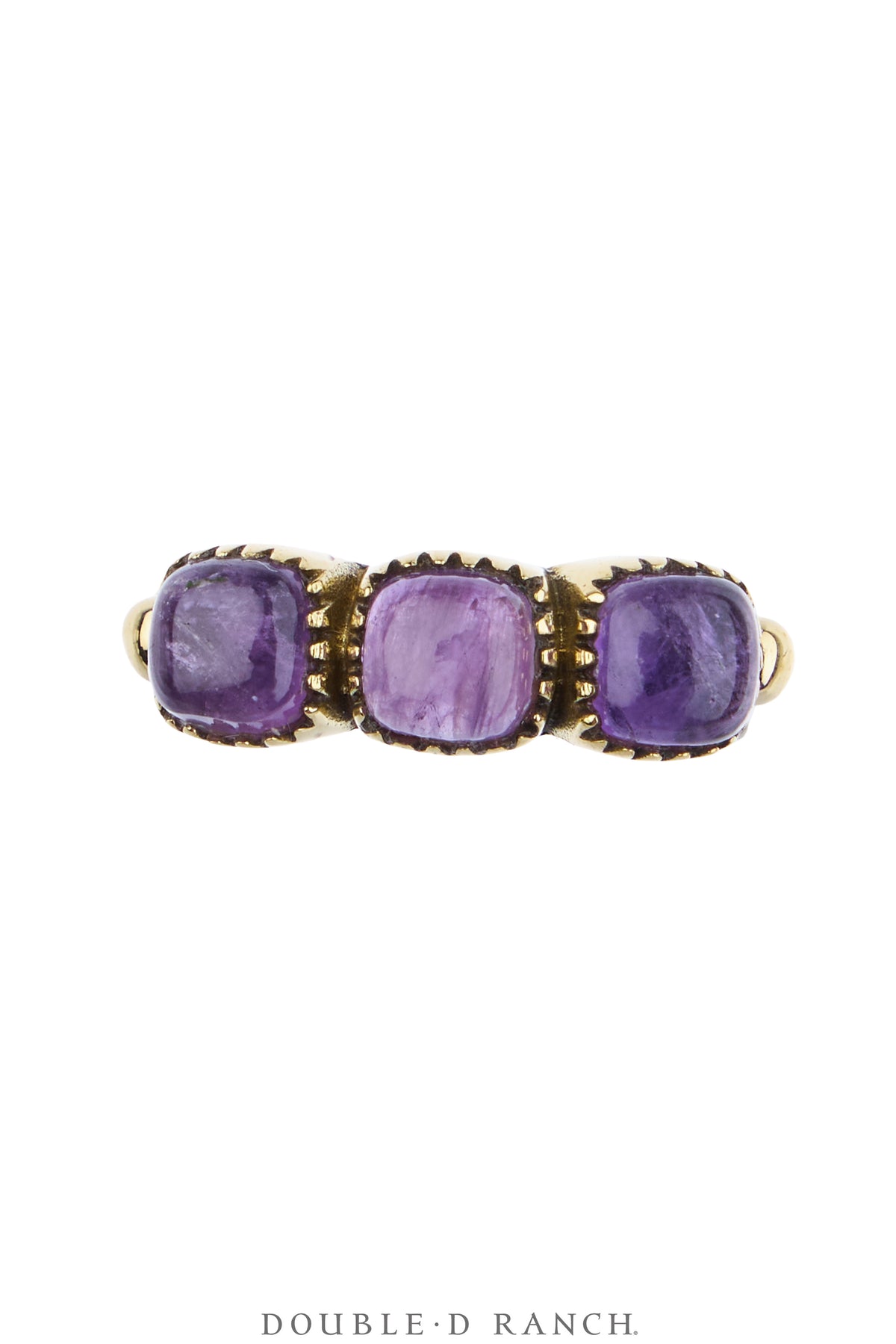 Ring, Faceted Jewel, Row, Amethyst, Contemporary, 2033E
