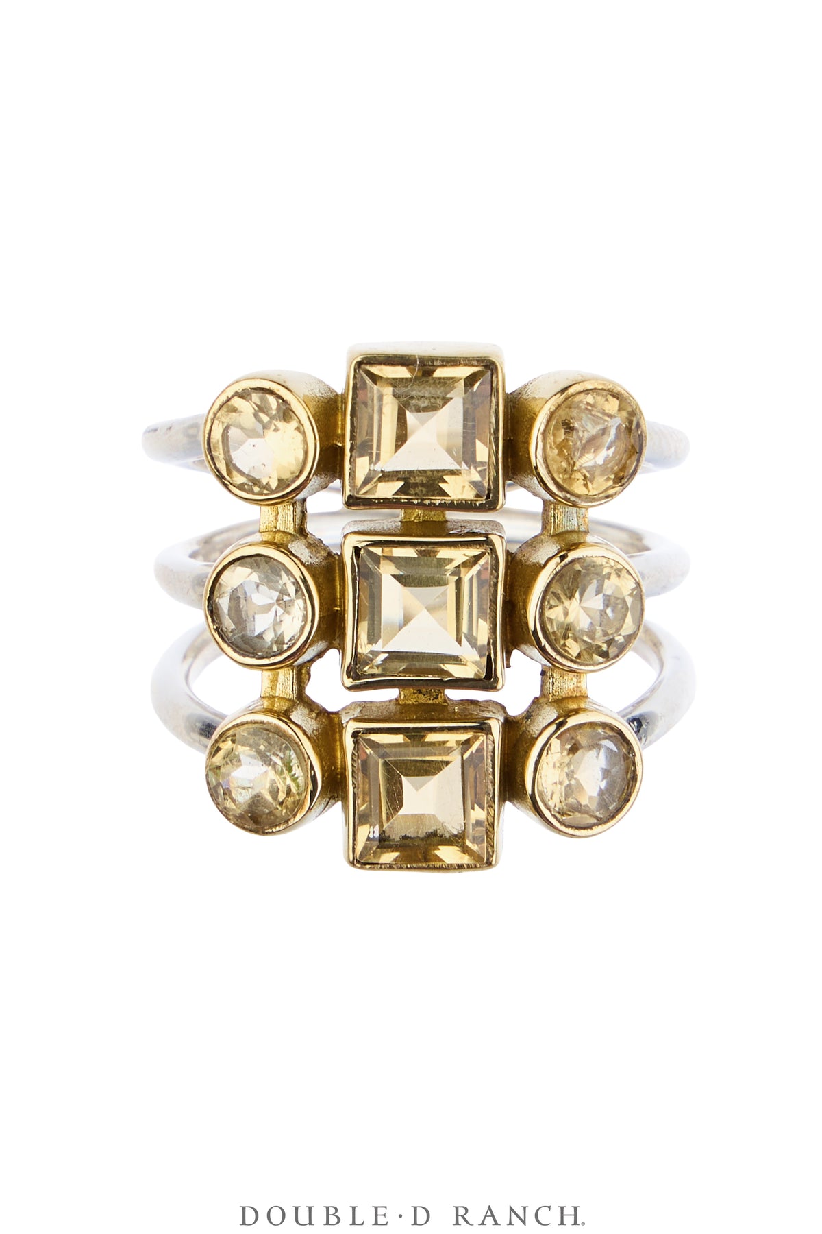 Ring, Faceted Jewel, Shield, Citrine, Contemporary, 2034G