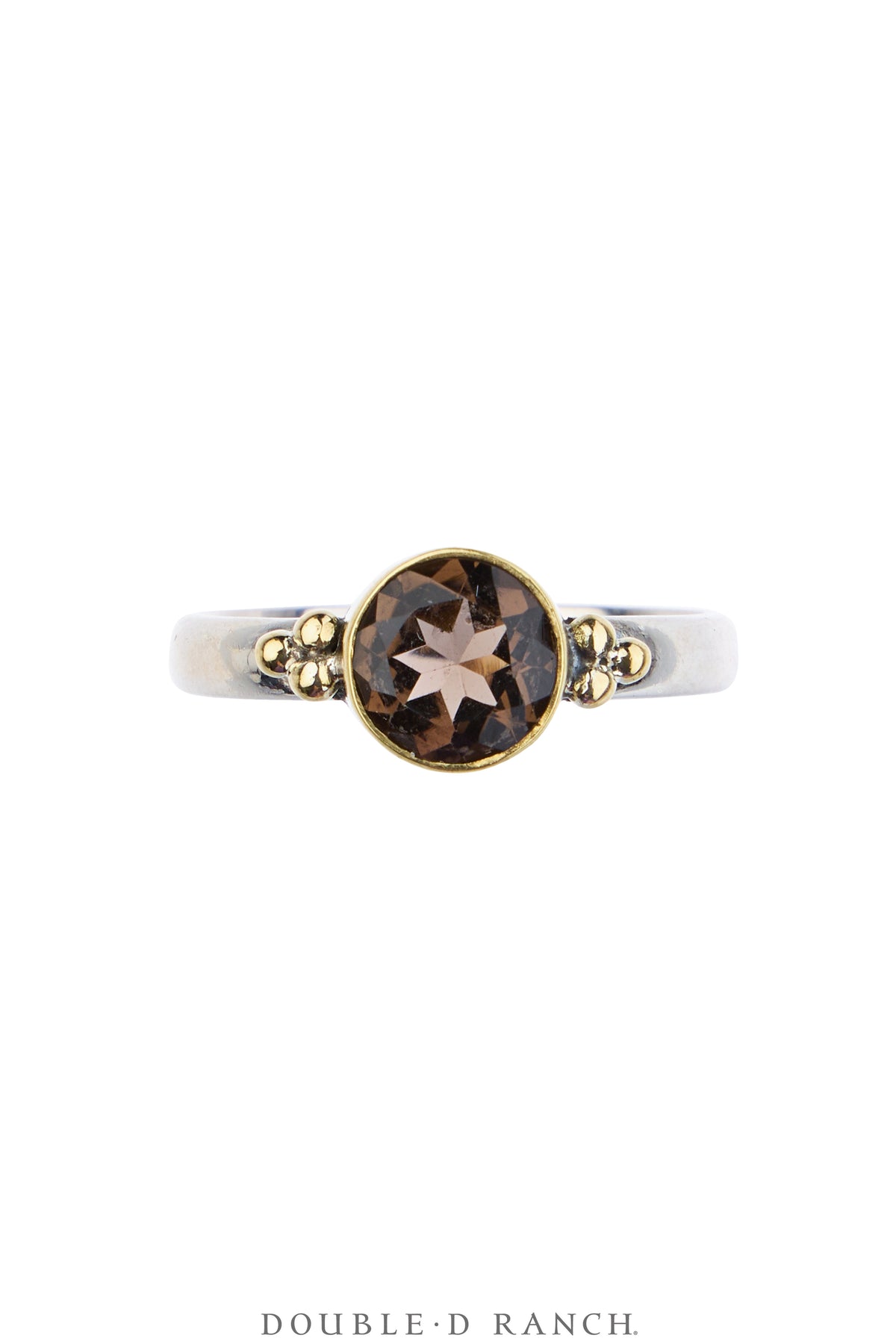 Ring, Faceted Jewel, Single Stone, Smokey Quartz, Contemporary, 2035