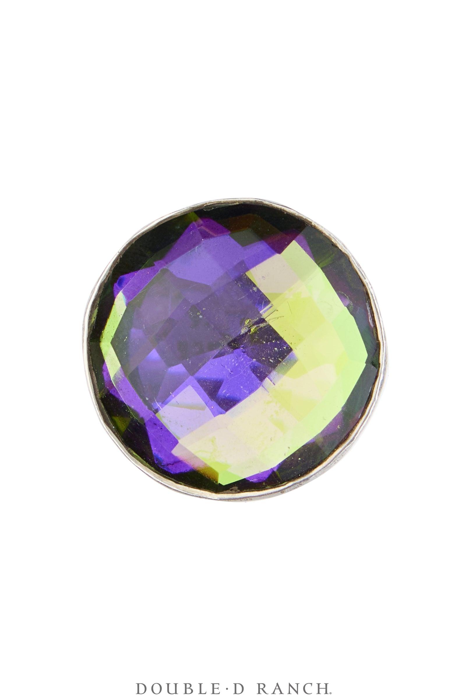 Ring, Faceted Jewel, Single Stone, Ammolite, Contemporary, 2044