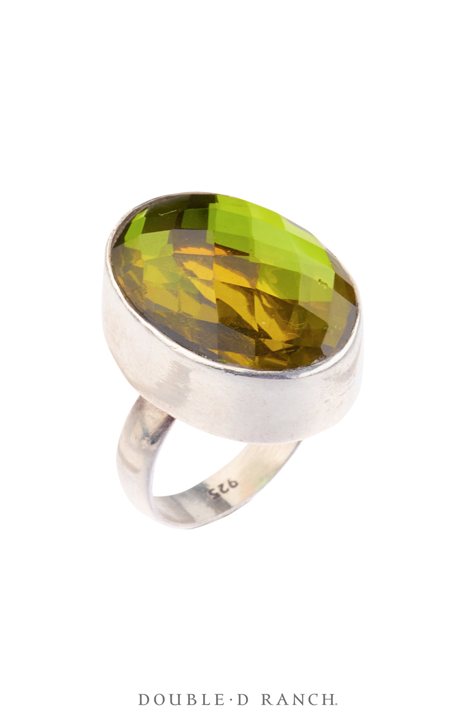 Ring, Faceted Jewel, Single Stone, Ammolite, Contemporary, 2045