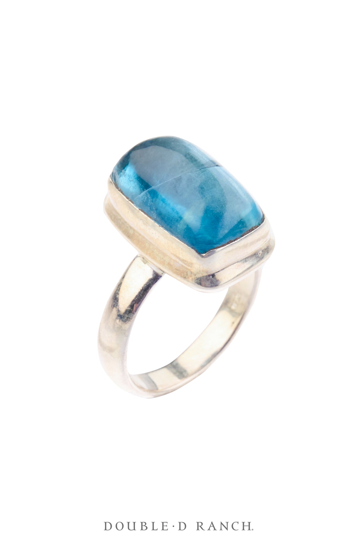 Ring, Faceted Jewel, Single Stone, Blue Topaz, Contemporary, 2049