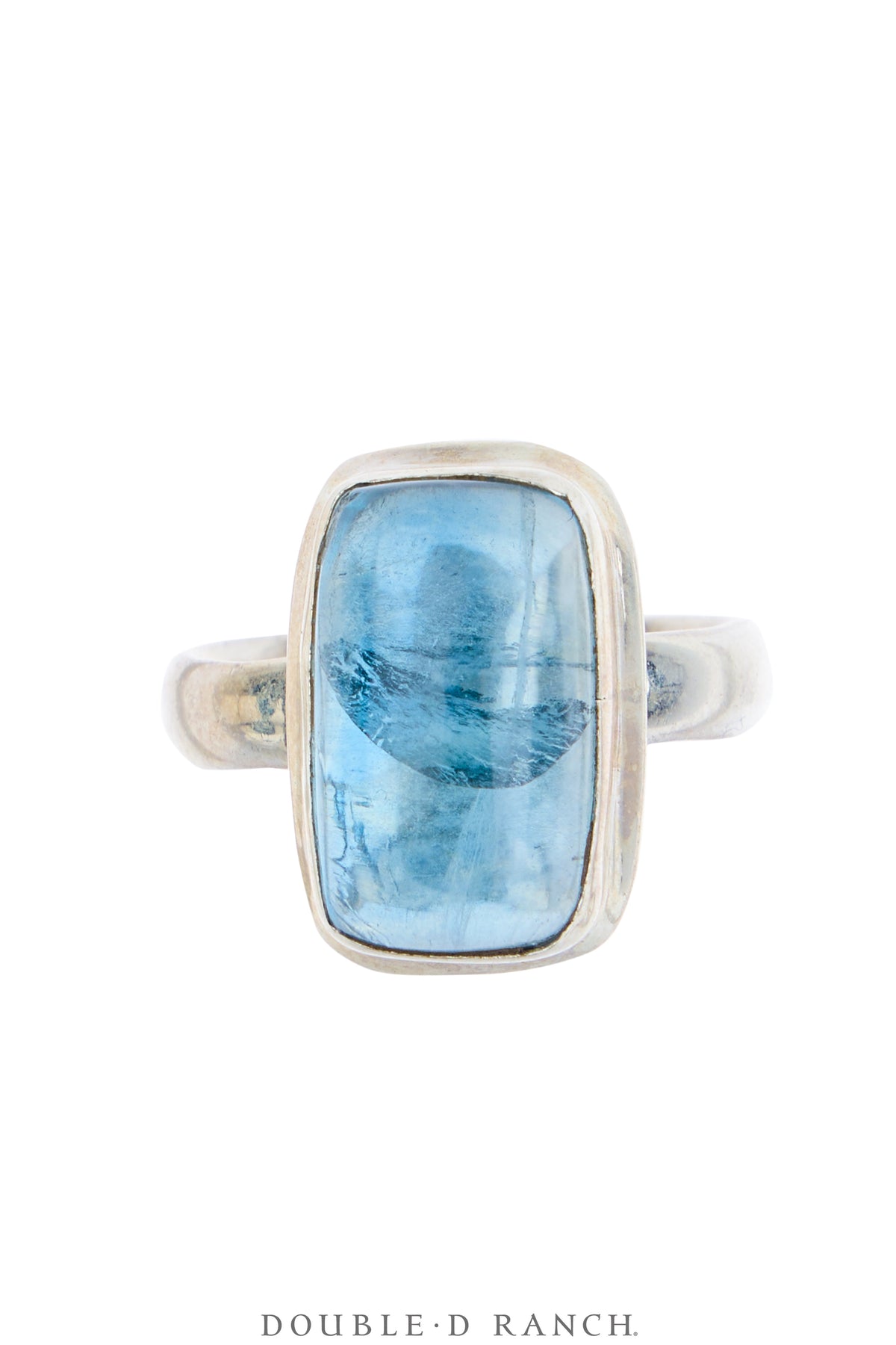 Ring, Faceted Jewel, Single Stone, Blue Topaz, Contemporary, 2049