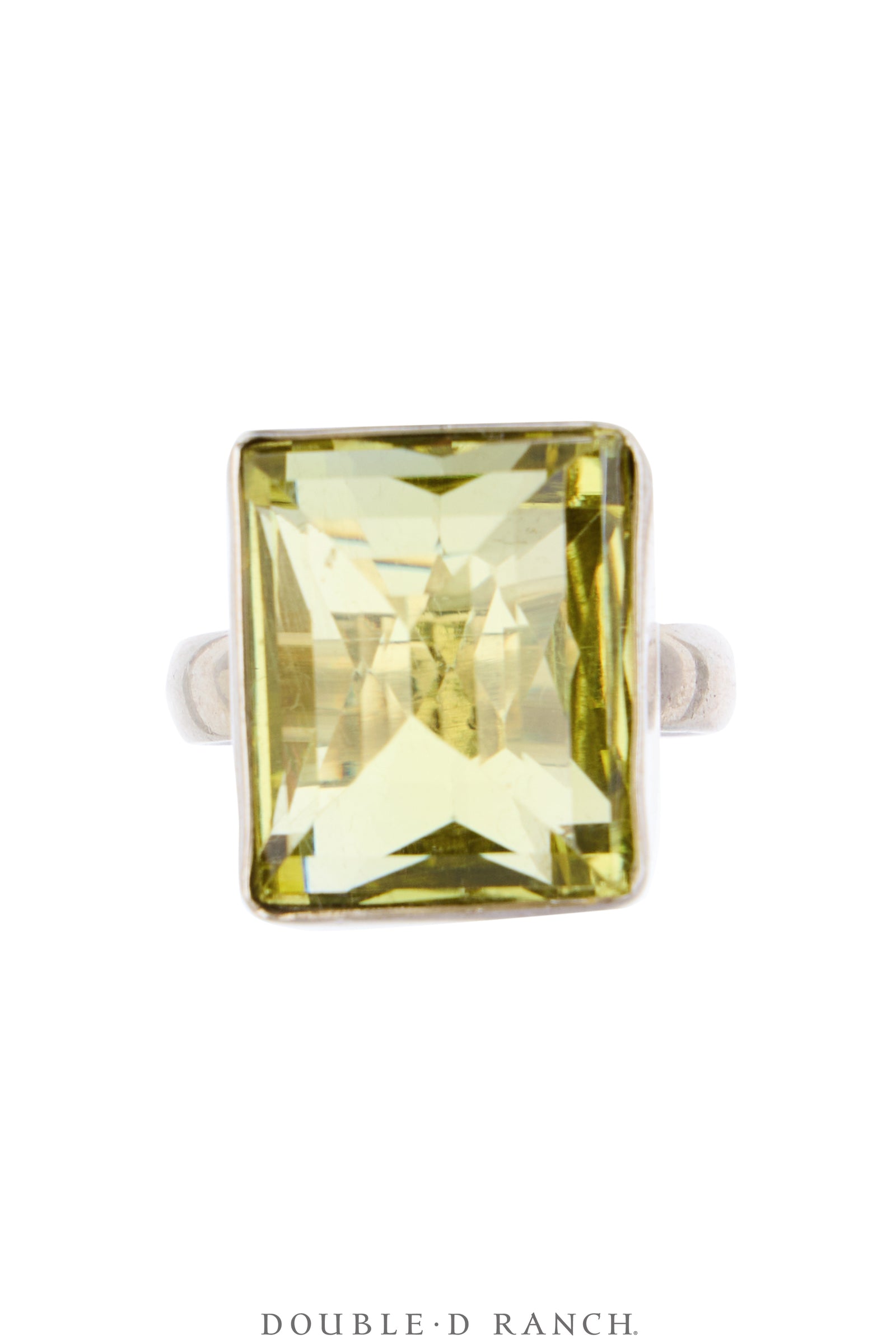 Ring, Faceted Jewel, Single Stone, Lemon Quartz, Contemporary, 2061