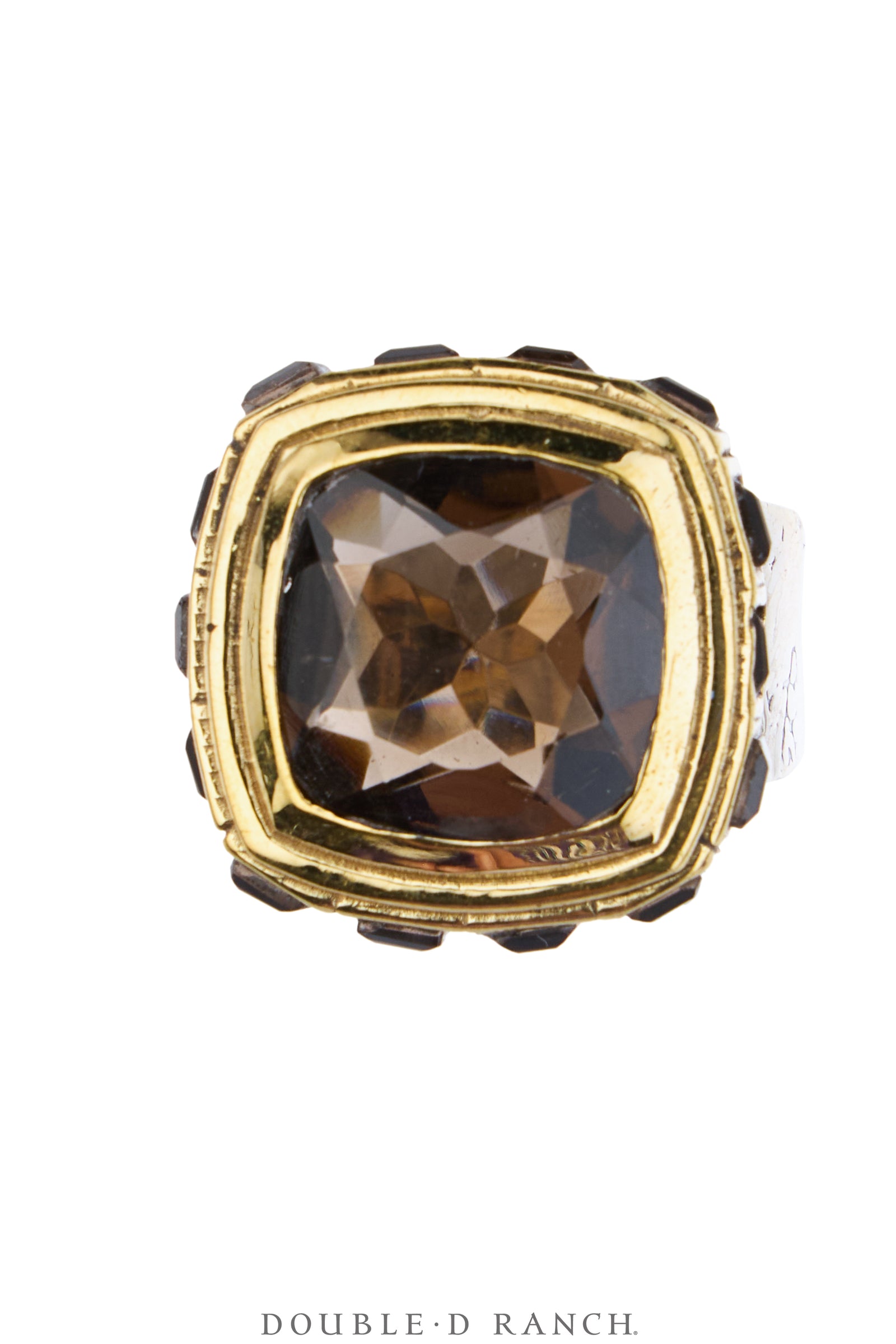 Ring, Faceted Jewel, Single Stone, Smoky Quartz, Contemporary, 2071