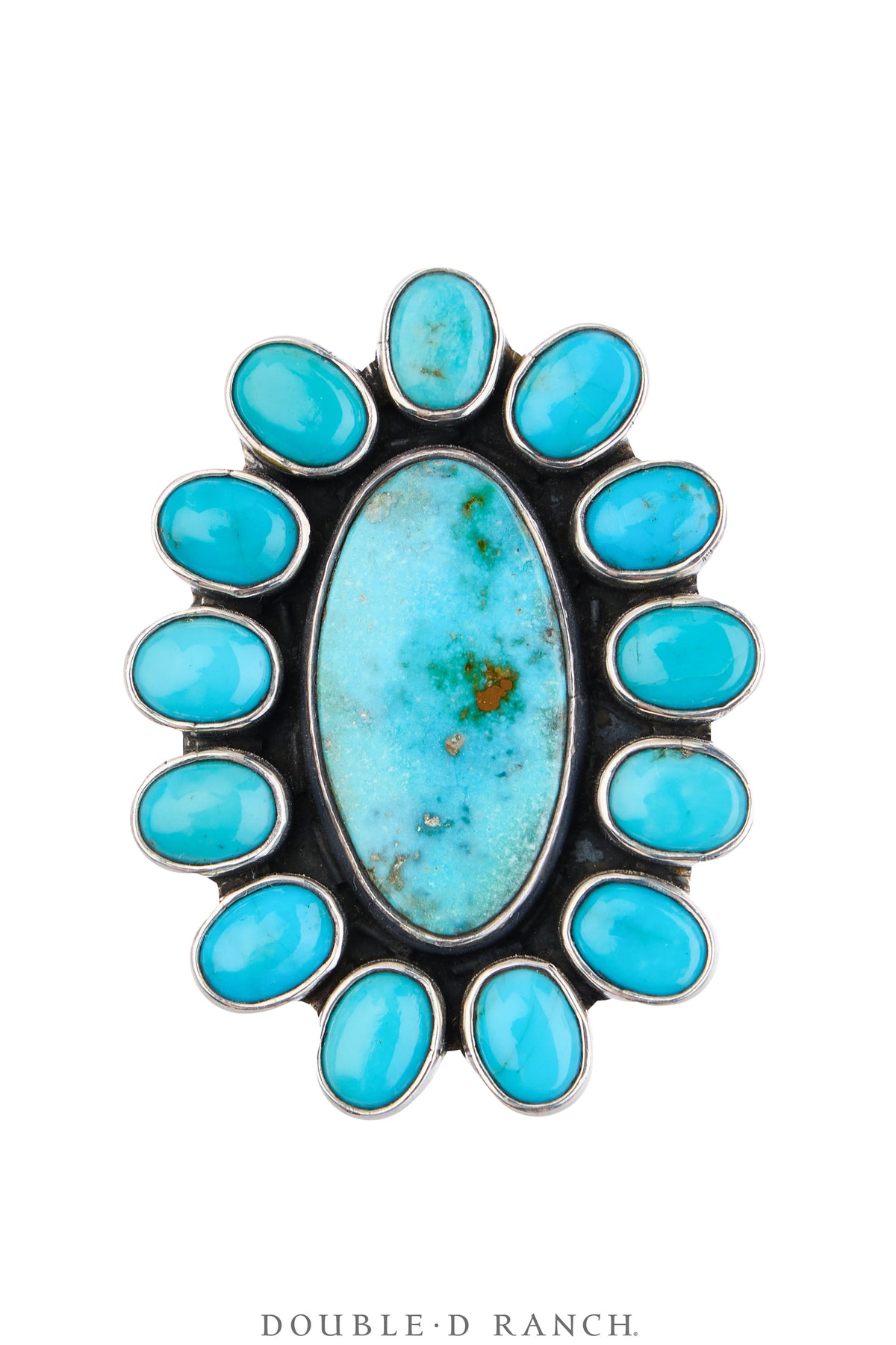 Ring, Federico, Cluster, Turquoise, Hallmark, Contemporary, 2079