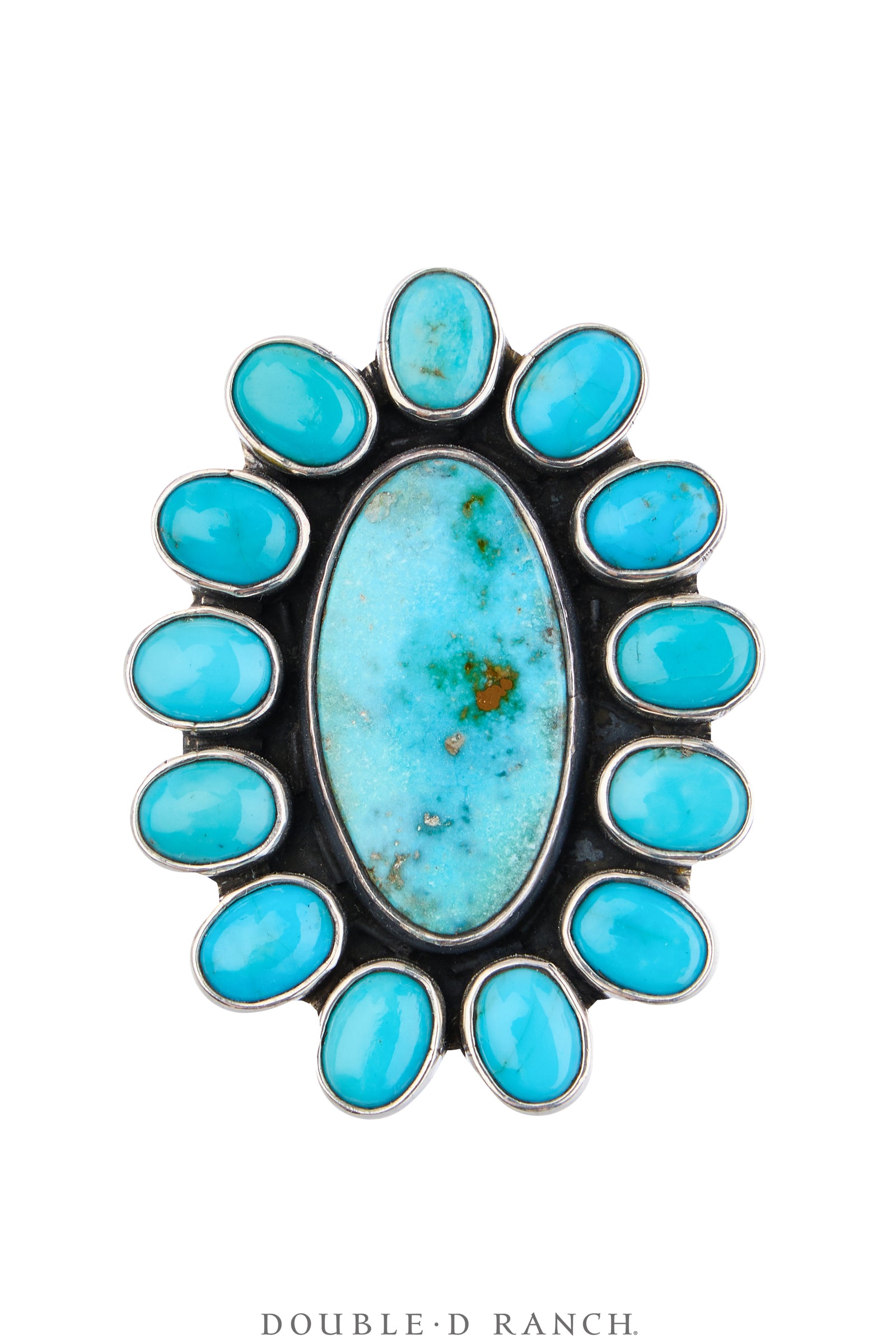 Ring, Federico, Cluster, Turquoise, Hallmark, Contemporary, 2079