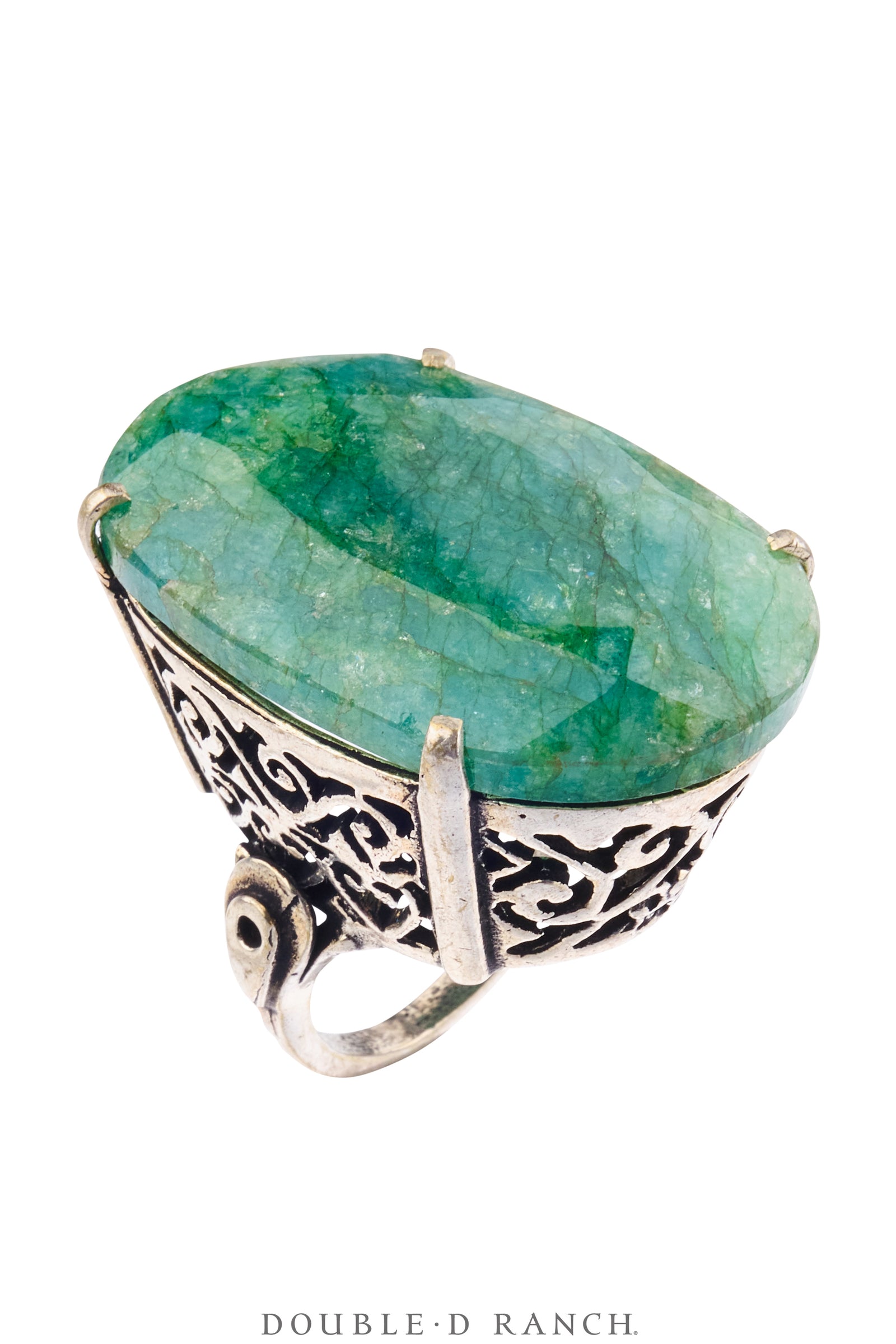 Ring, Faceted Jewel, Jadeite, Contemporary, 2096