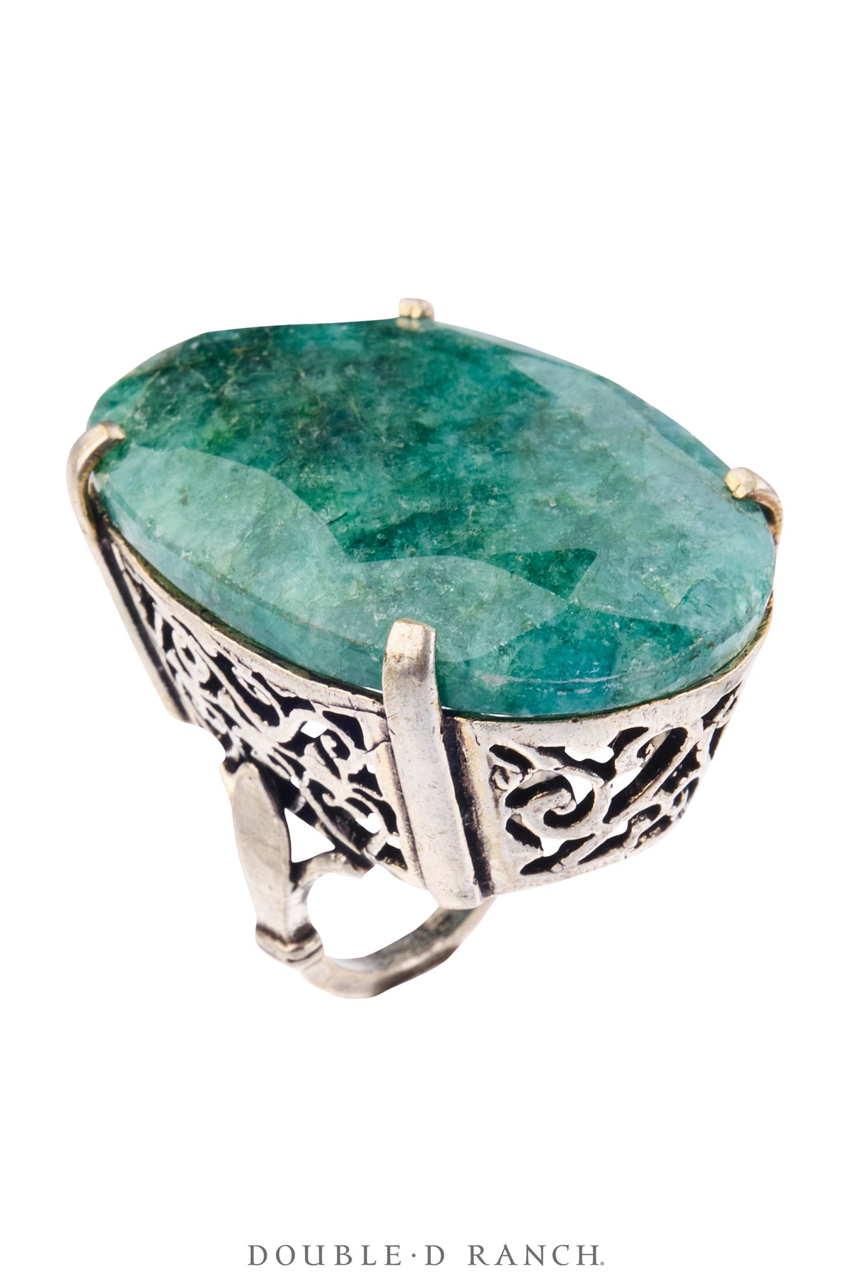 Ring, Faceted Jewel, Jadeite, Contemporary, 2099