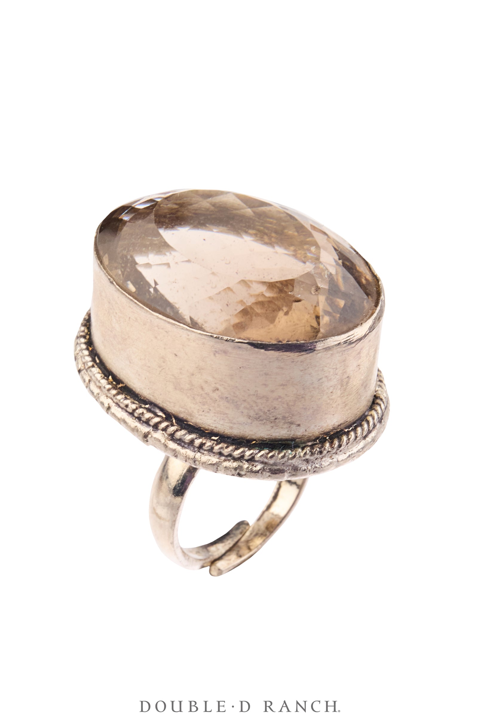 Ring, Faceted Jewel, Smoky Quartz, Contemporary, 2114