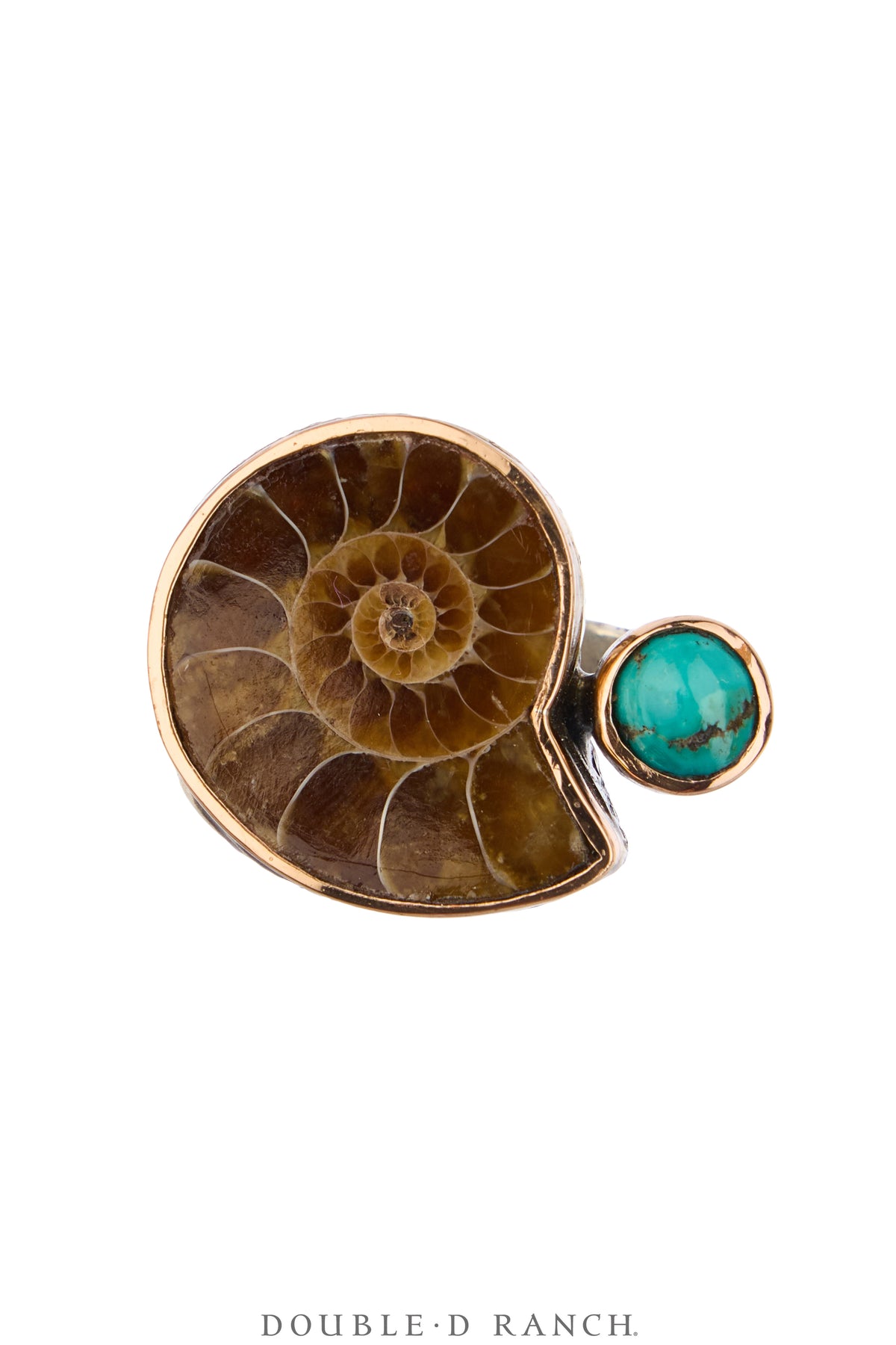 Ring, Statement, Faceted Jewels, Fossil & Turquoise, Hallmark, Contemporary, 2125