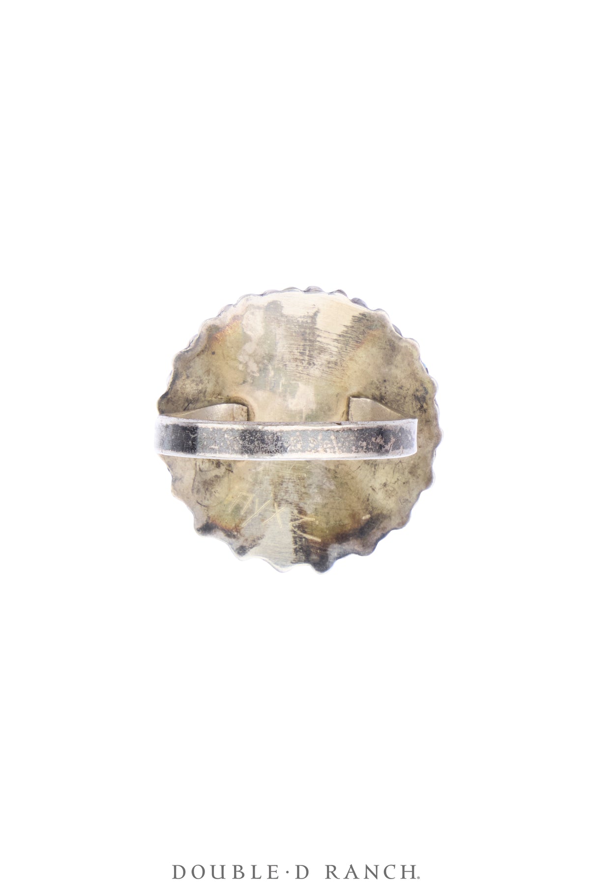Ring, Cluster, Turquoise, Petite Point, Trader's Code, Old Pawn, Early, 2139