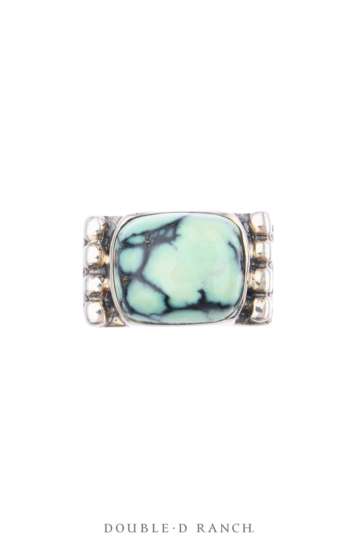 Ring, Dian Malouf, Turquoise, Sterling Silver, Hallmark, Contemporary, 2146