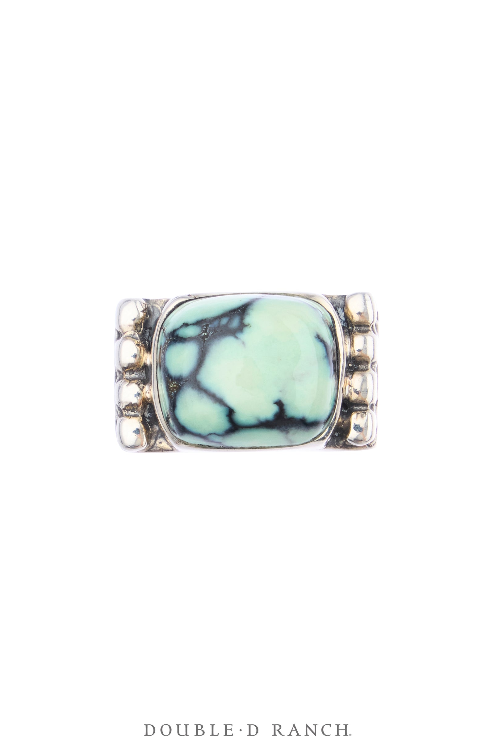 Ring, Dian Malouf, Turquoise, Sterling Silver, Hallmark, Contemporary, 2146