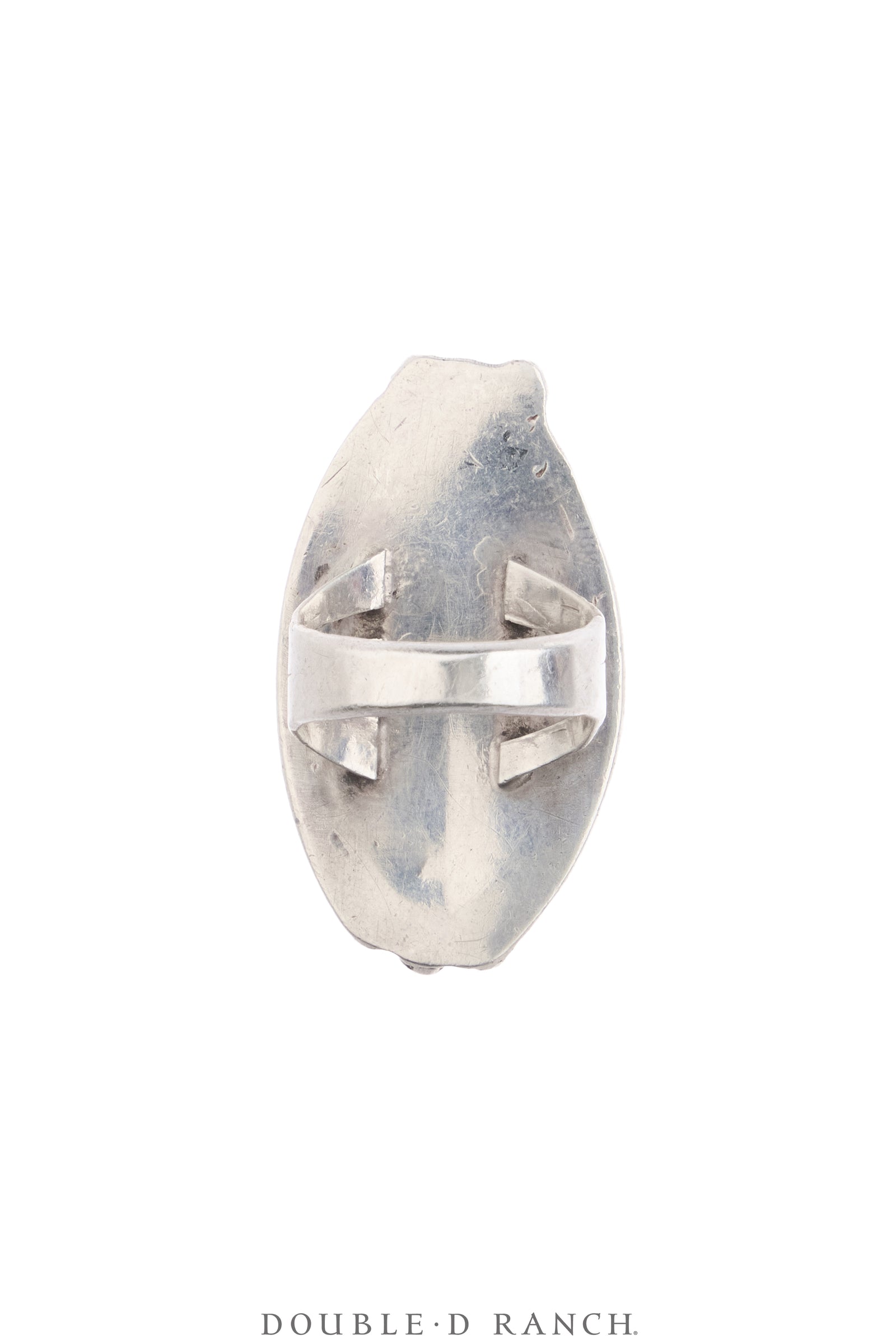 Ring, Natural Stone, Turquoise With Great Matrix, Sans Hallmark, Vintage, 2147