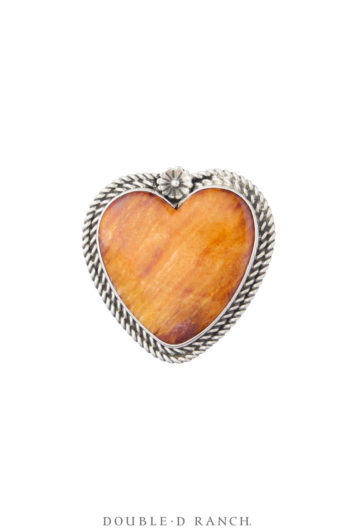 Ring, Novelty, Orange Spiny Oyster, Heart Shape, Hallmark, Vintage, 2151