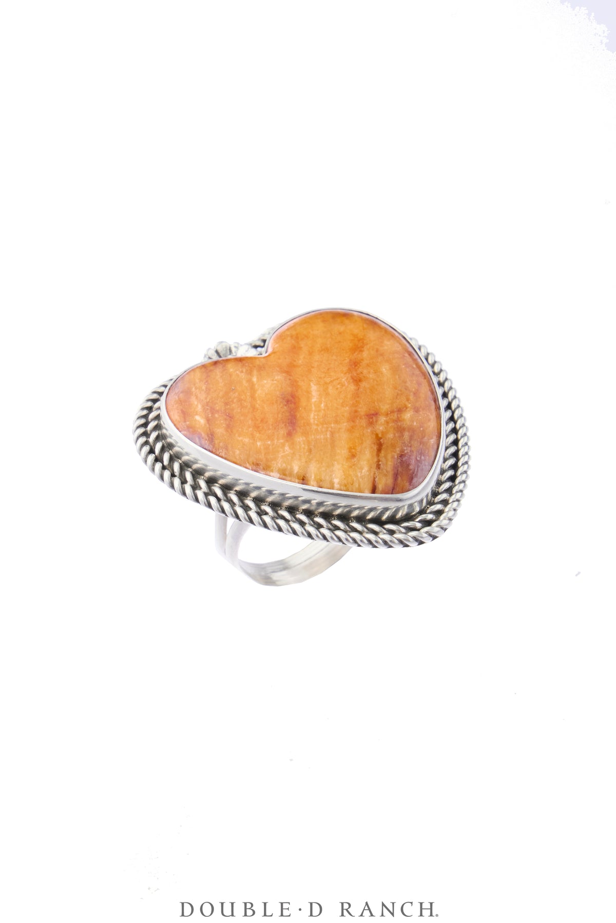 Ring, Novelty, Orange Spiny Oyster, Heart Shape, Hallmark, Vintage, 2151