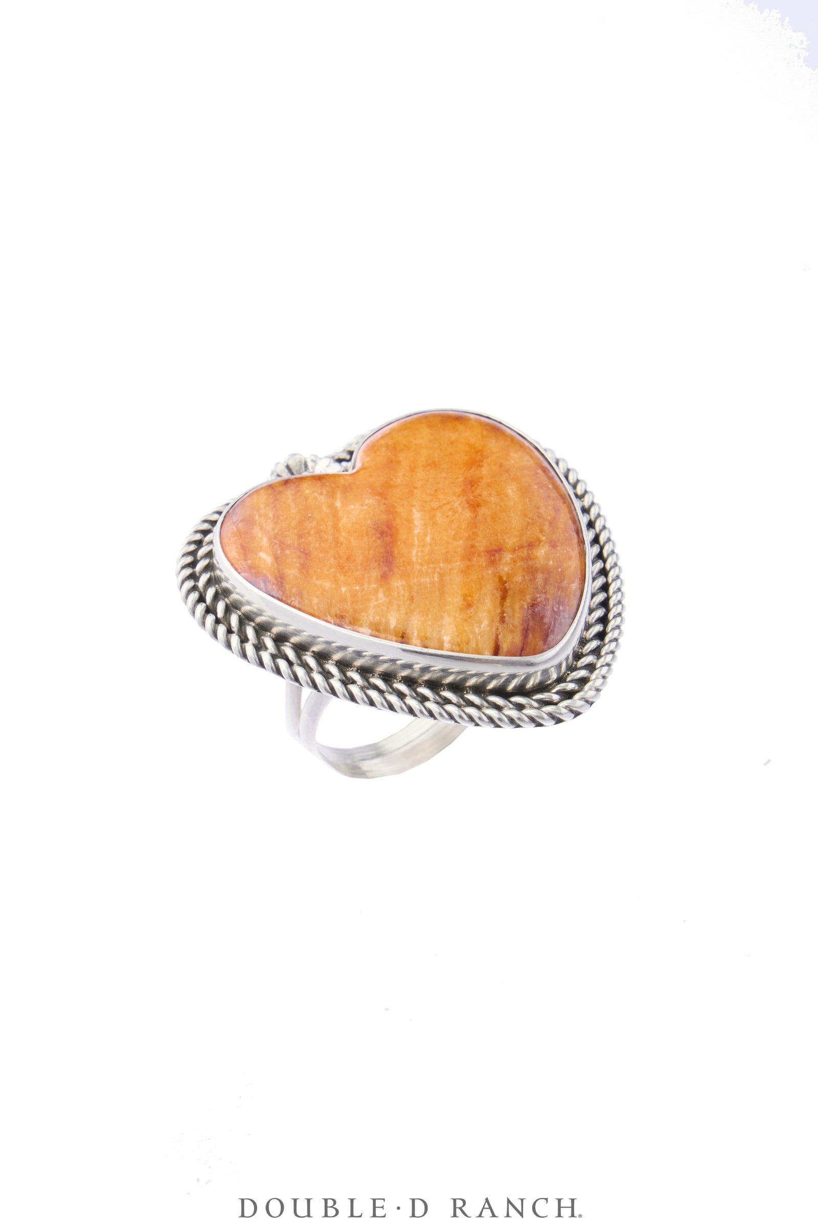 Ring, Novelty, Orange Spiny Oyster, Heart Shape, Hallmark, Vintage, 2151