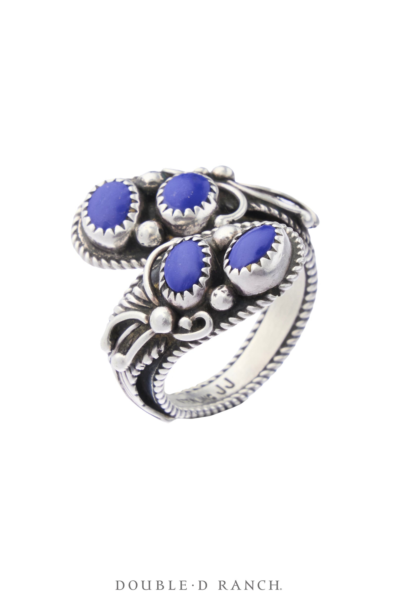 Ring, Wrap, Lapis, Four Stones, Hallmark, Vintage, 2163