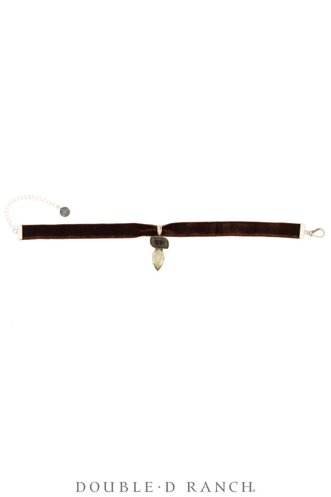 Necklace, Pendant, Margeaux Ribbon With Semi-Precious Stones, Hallmark, Contemporary, 3995N