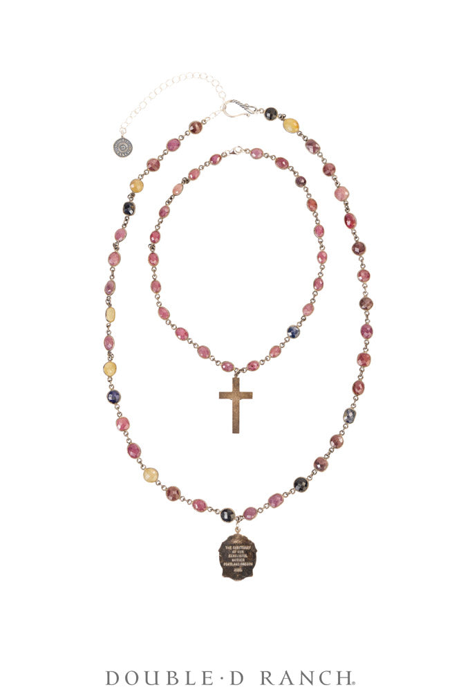Necklace, MB, Cross, Mary Pendant, Set,  Contemporary, 3993