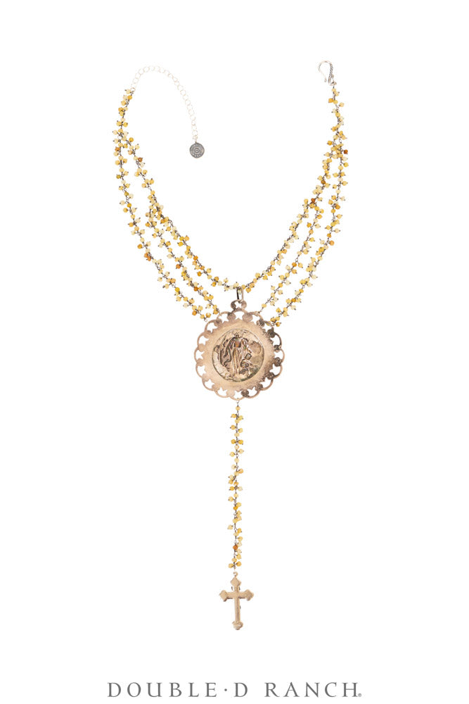 Necklace, MB, Pendant, Double Neck, Religious Medallions, Contemporary, 3991