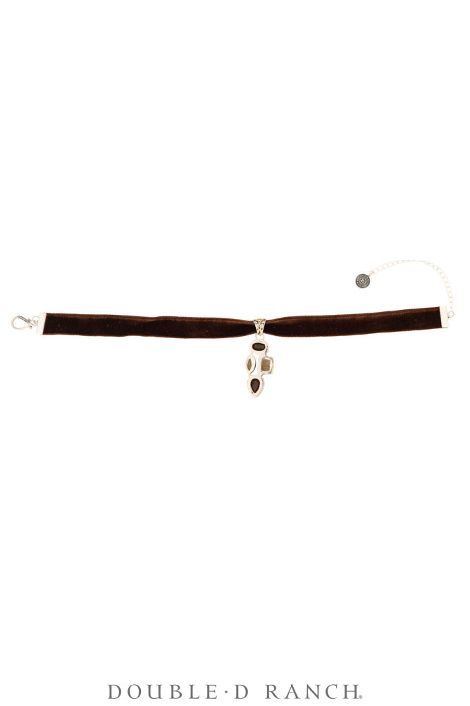 Necklace, Pendant, Margeaux Ribbon With Semi-Precious Stones, Hallmark, Contemporary, 3995K