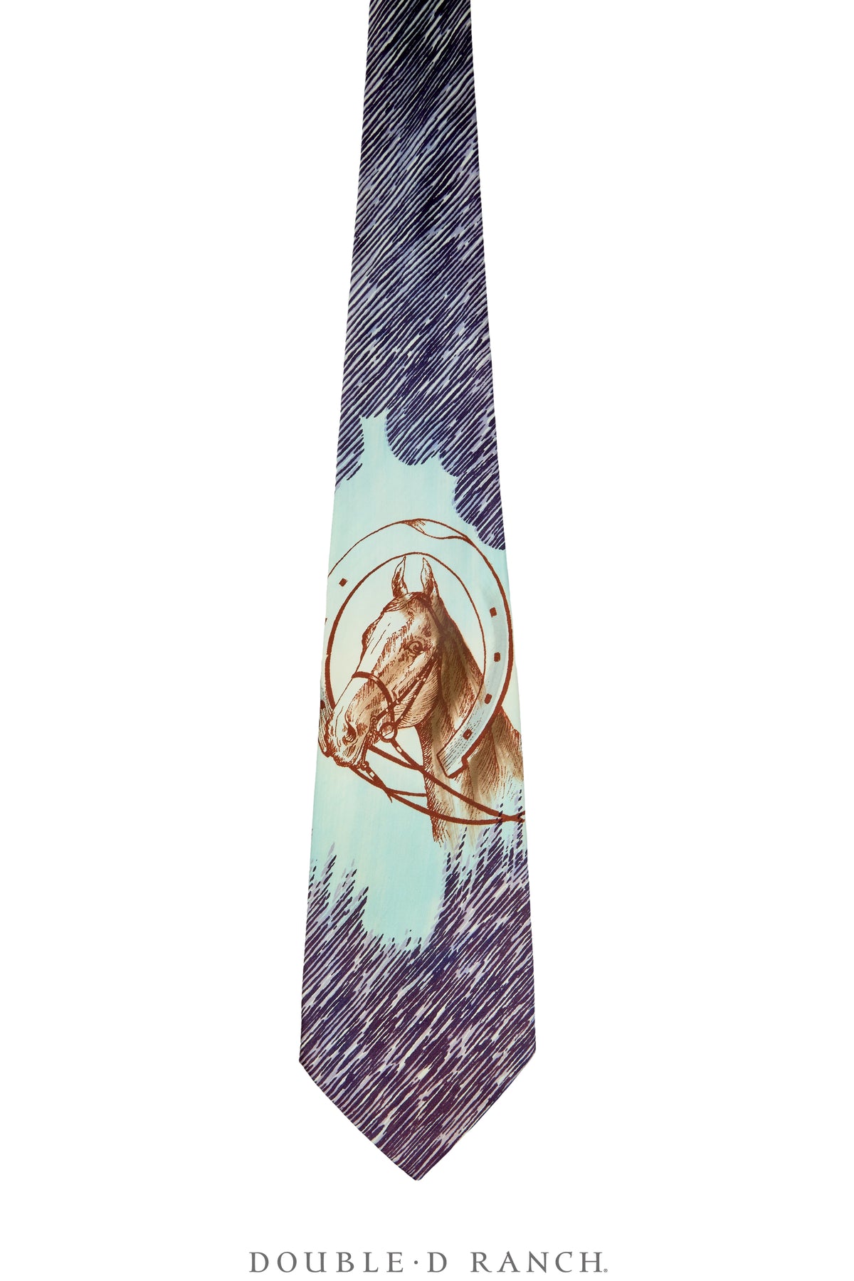 Miscellaneous, Necktie, Western, Hand-Painted, Vintage, 1278