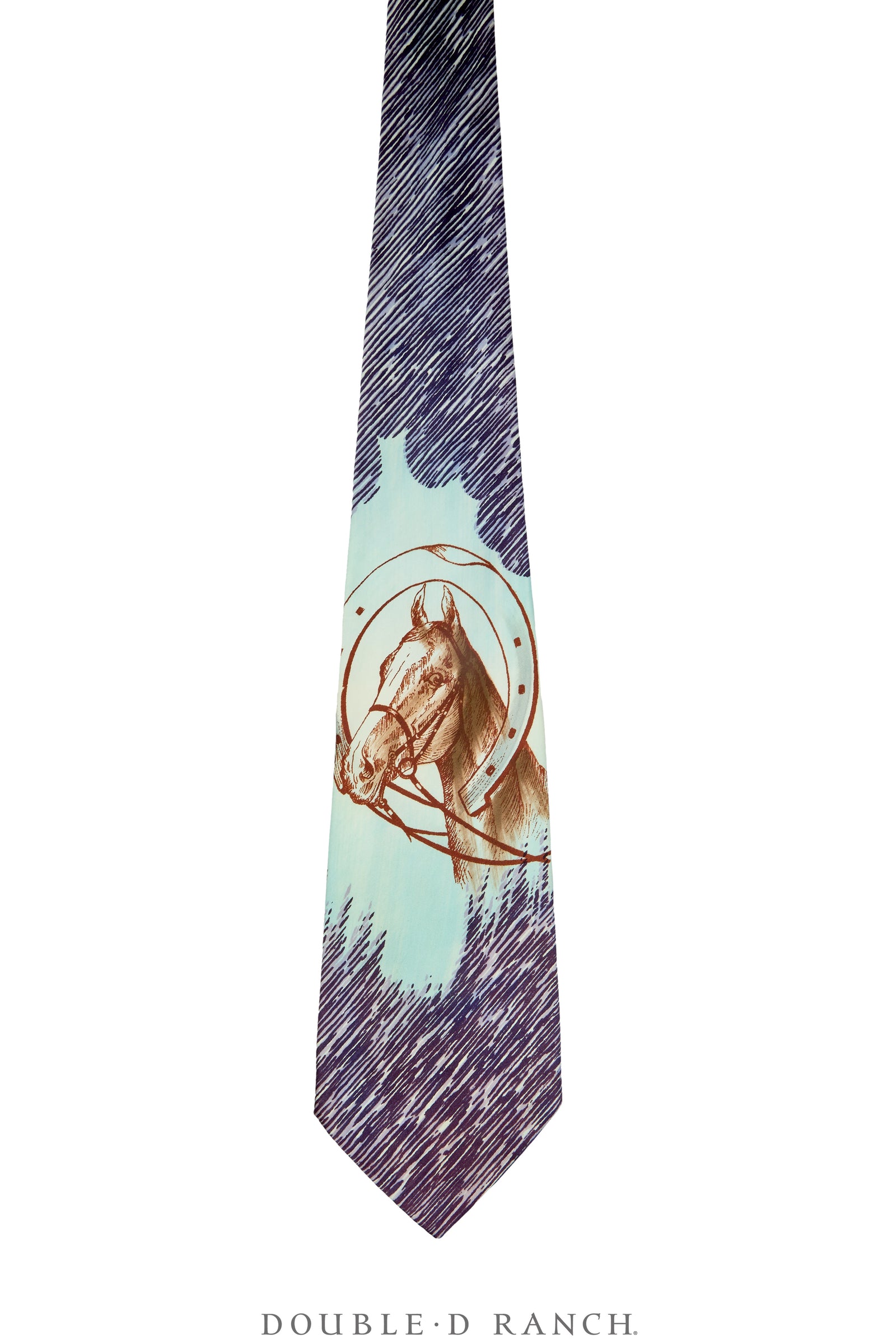 Miscellaneous, Necktie, Western, Hand-Painted, Vintage, 1278