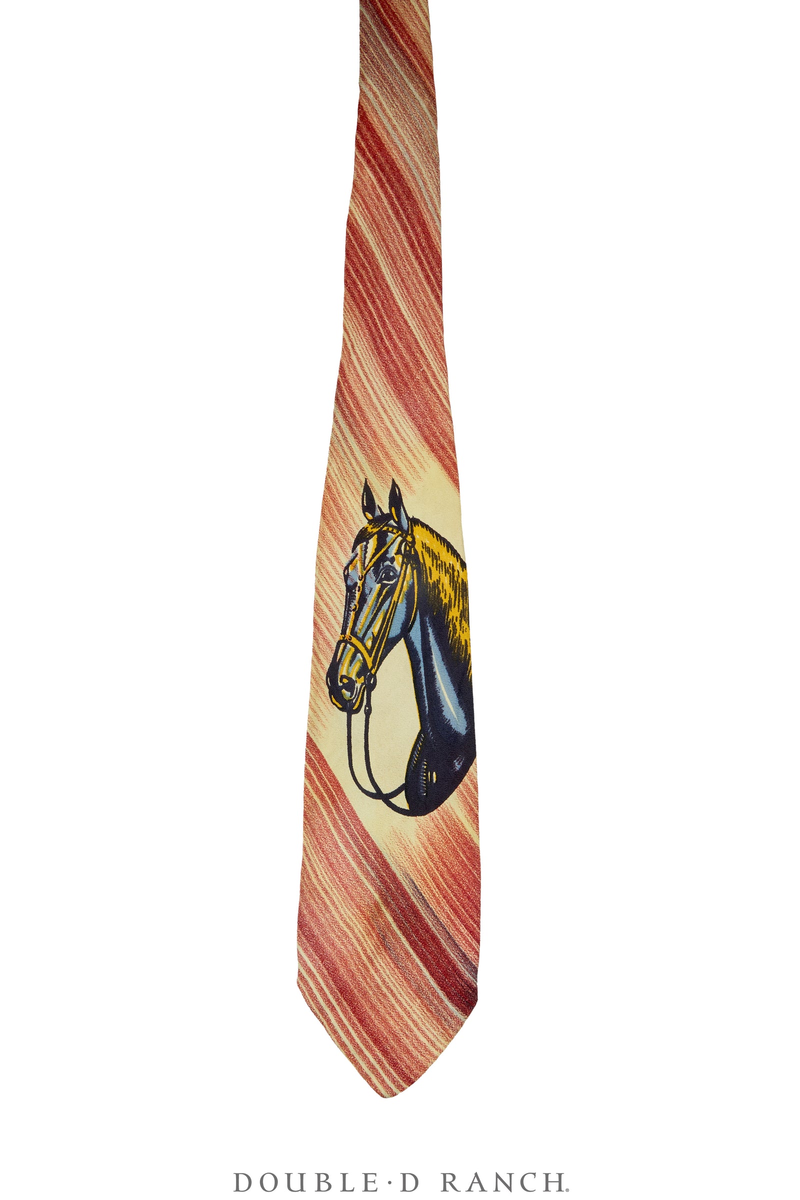 Miscellaneous, Necktie, Western, Hand-Painted, Vintage, 1286