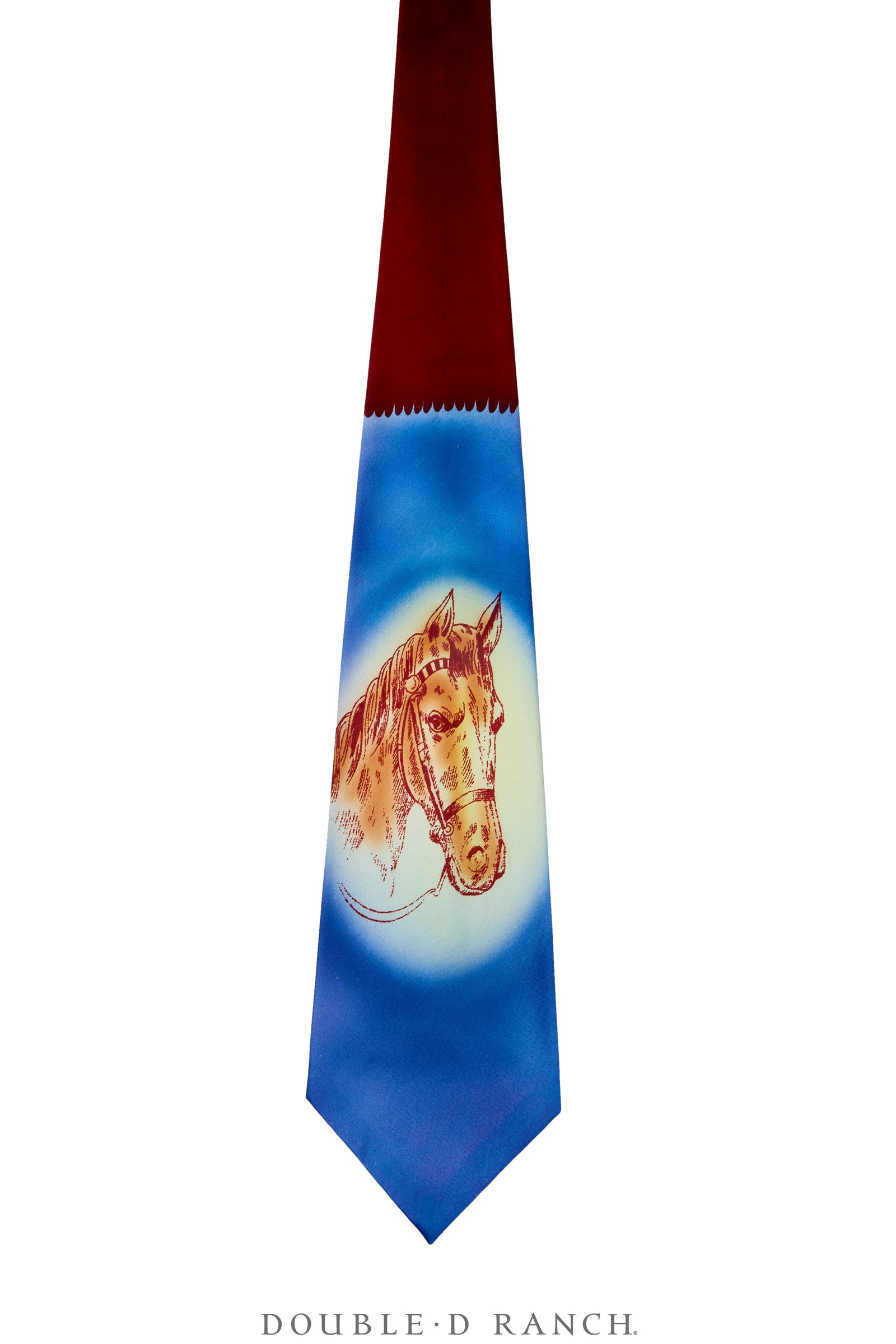 Miscellaneous, Necktie, Western, Hand-Painted, Vintage, 1292