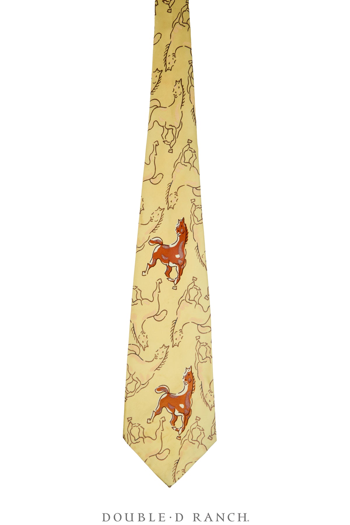 Miscellaneous, Necktie, Western, Hand-Painted, Vintage, 1299