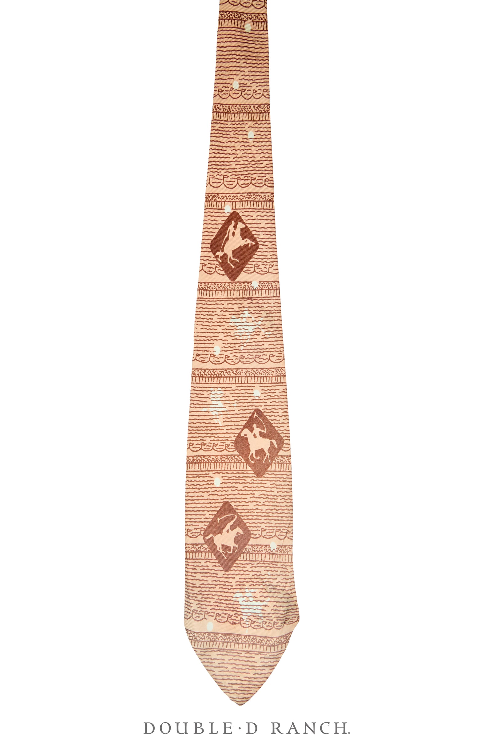 Miscellaneous, Necktie, Western, Equestrian, Vintage, 1315