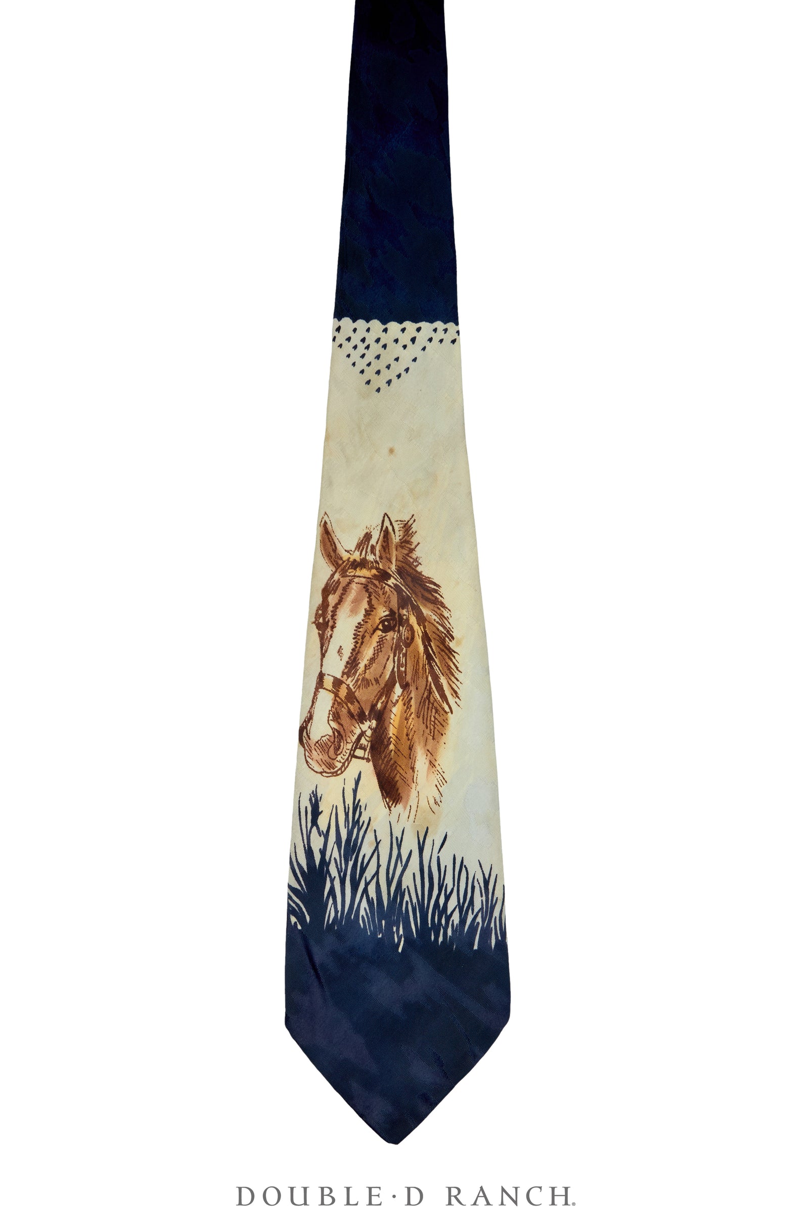 Miscellaneous, Necktie, Western, Hand-Painted, Vintage, 1324