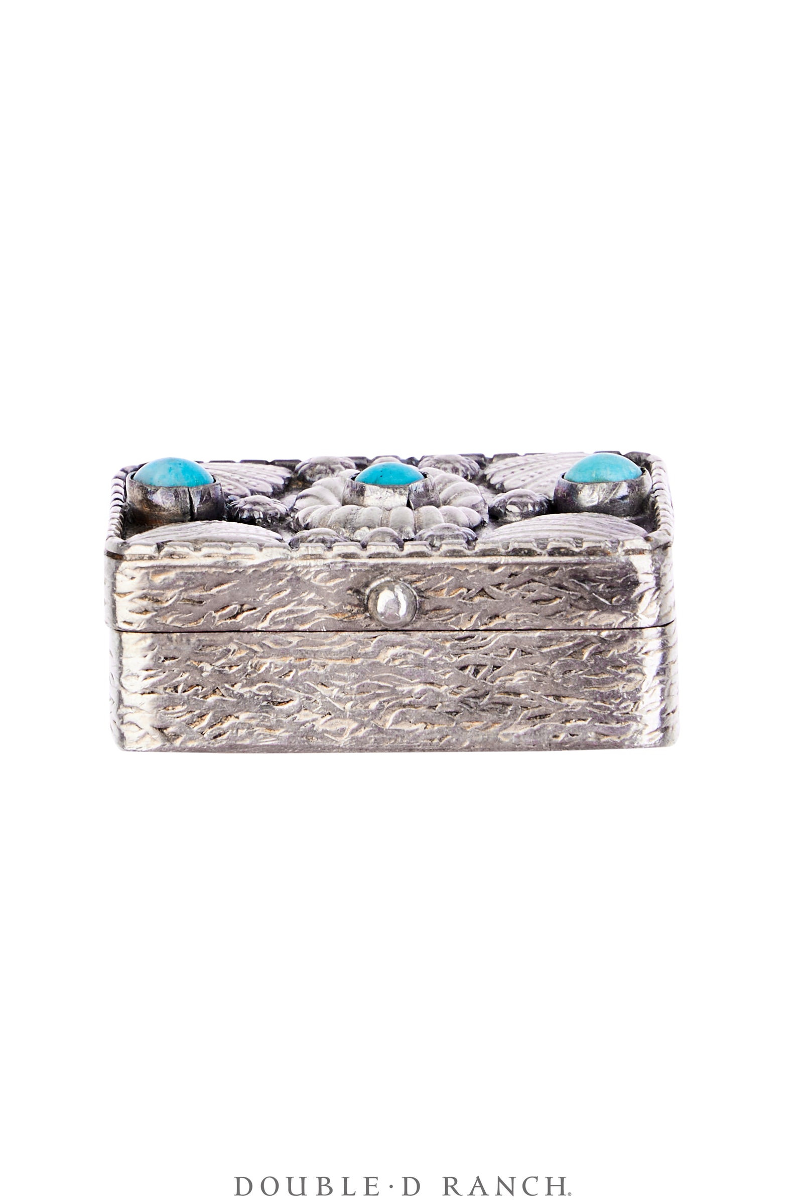 Miscellaneous, Box, Turquoise & Sterling Silver, Hallmark, Vintage, 1384