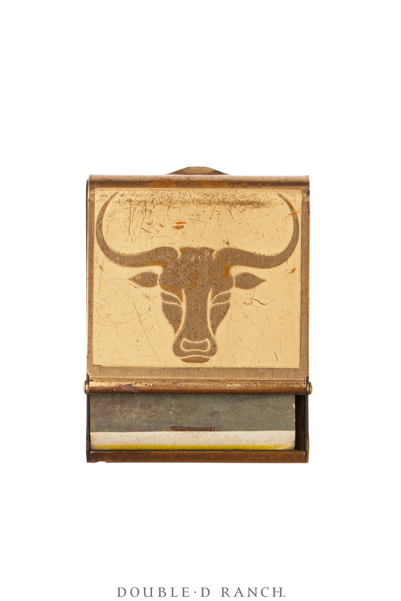 Miscellaneous, Matchbook Safe, Longhorn With 6 Year Calendar, Vintage Mid Century, 1219