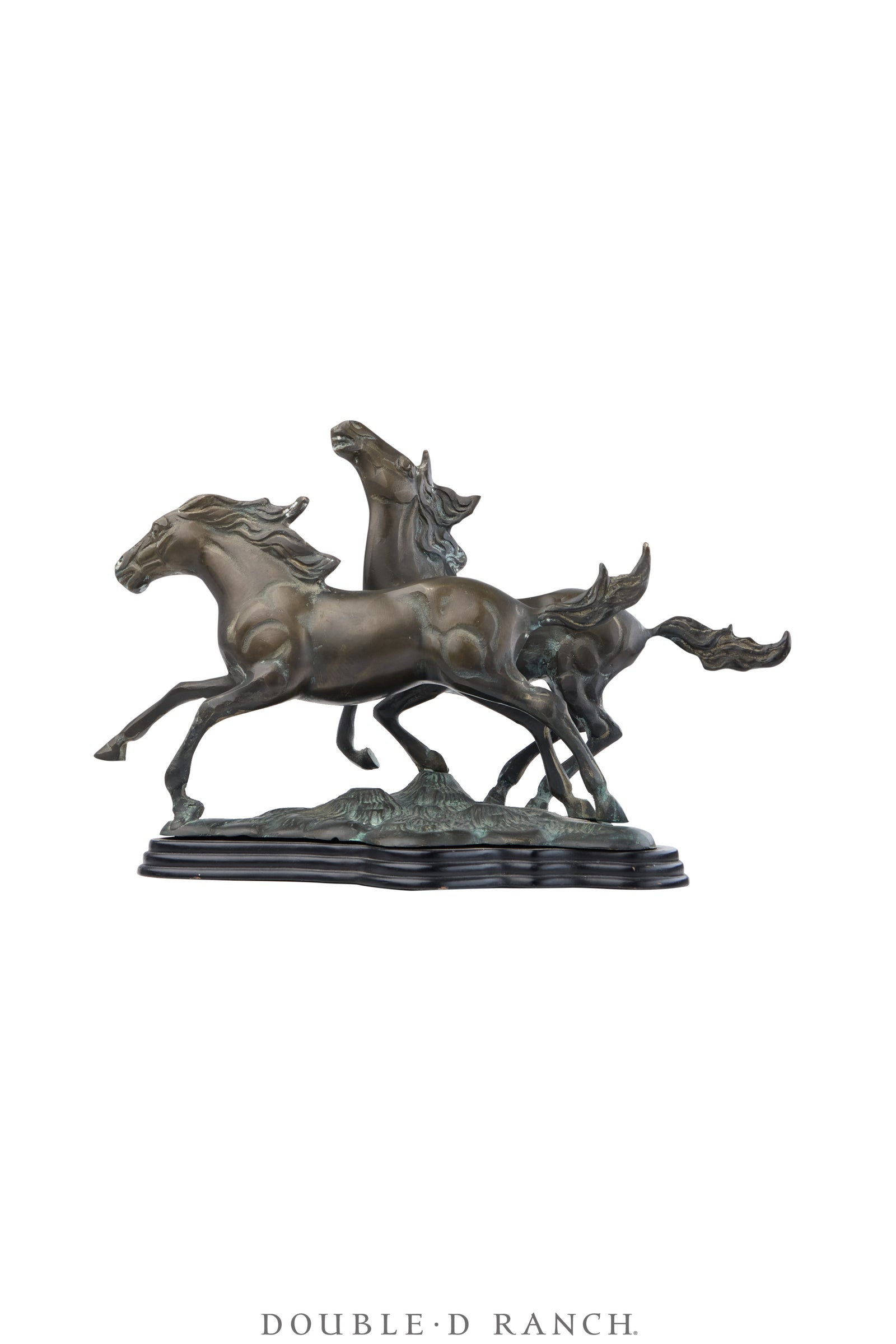 Art, Sculpture, Bronze, Wild Horses, Vintage, 1220