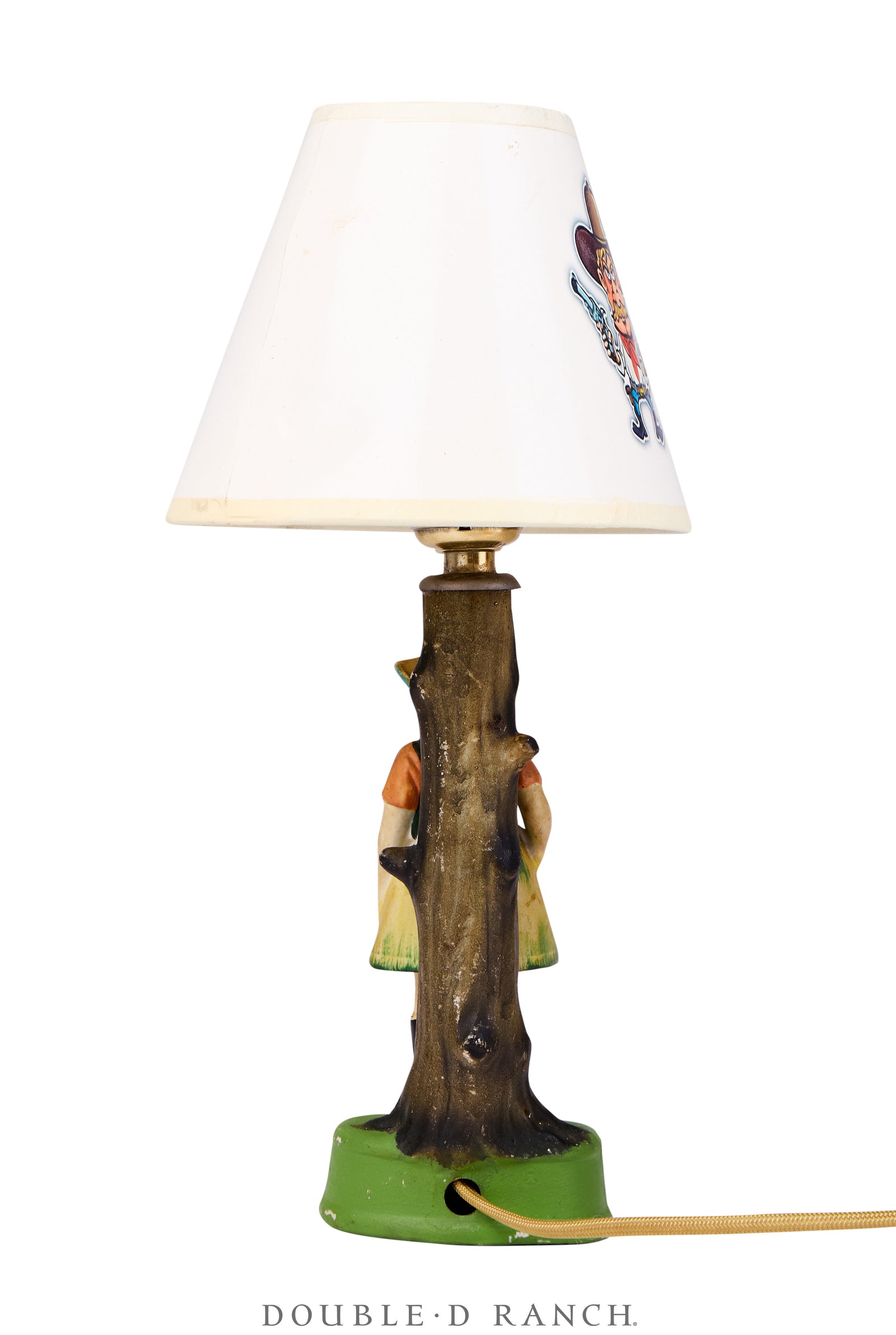 Miscellaneous, Lamp, Cowgirl & Cowboy, Set, Original Shades, Vintage ‘40s, 1249