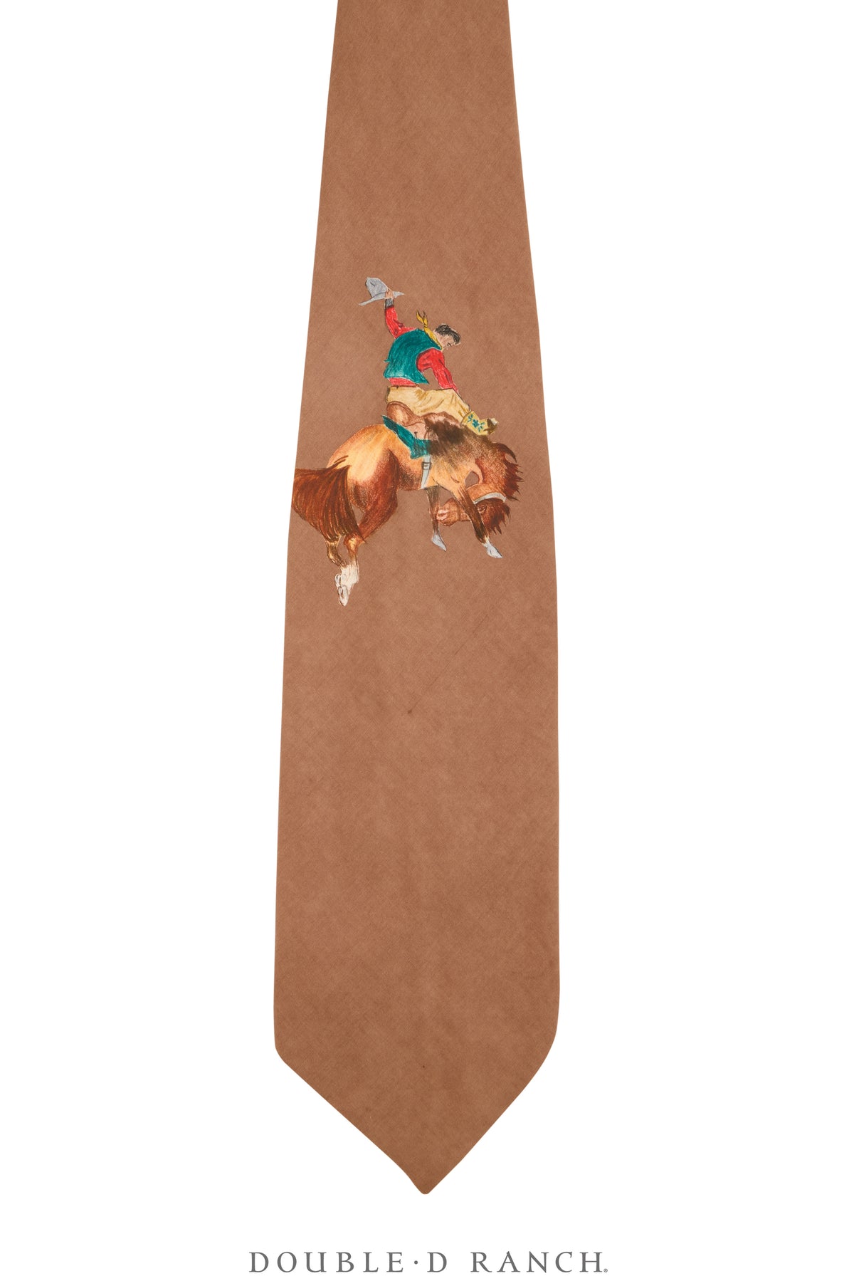 Miscellaneous, Necktie, Western, Hand-Painted, Vintage, 1336