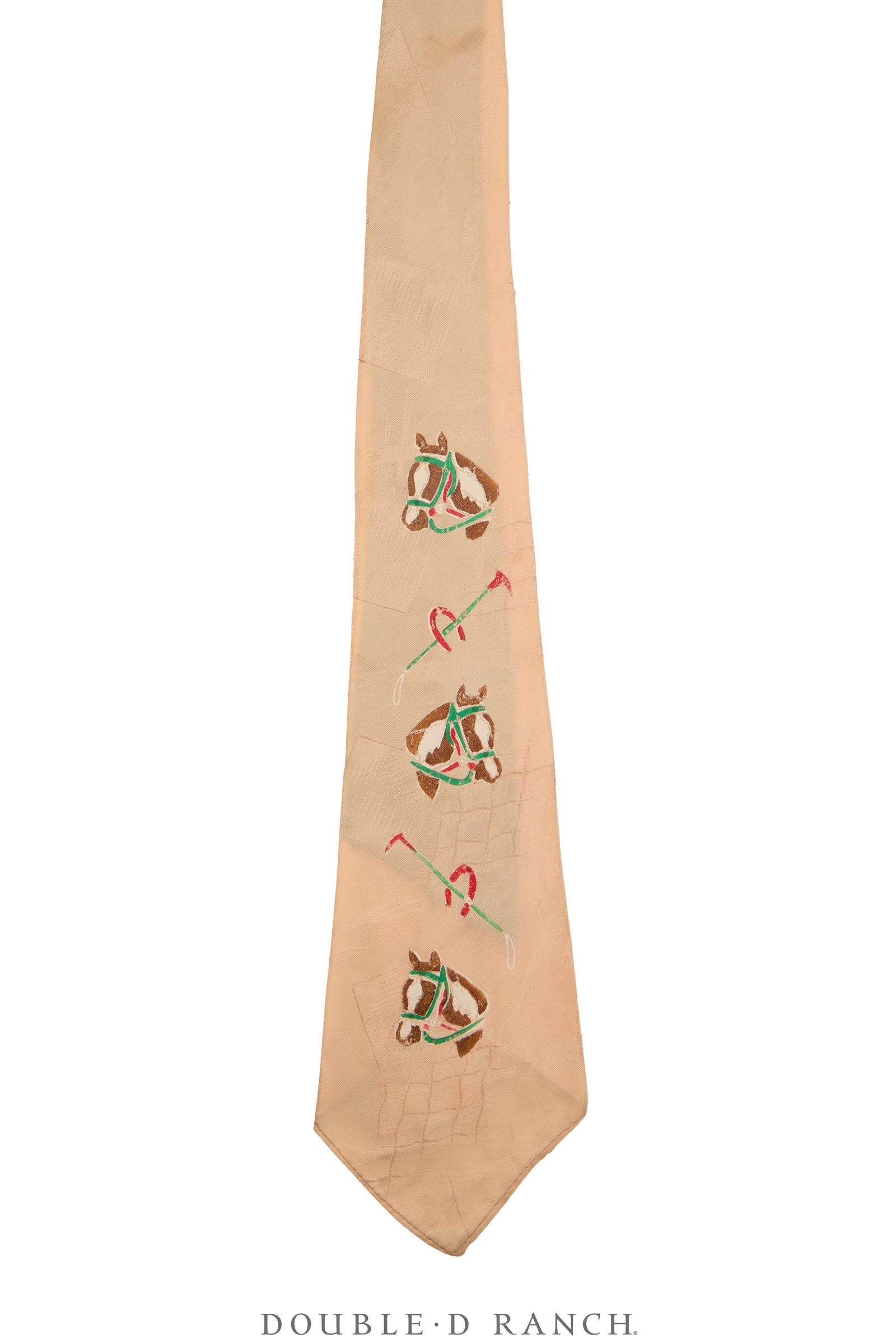 Miscellaneous, Necktie, Western, Hand-Painted, Vintage, 1268