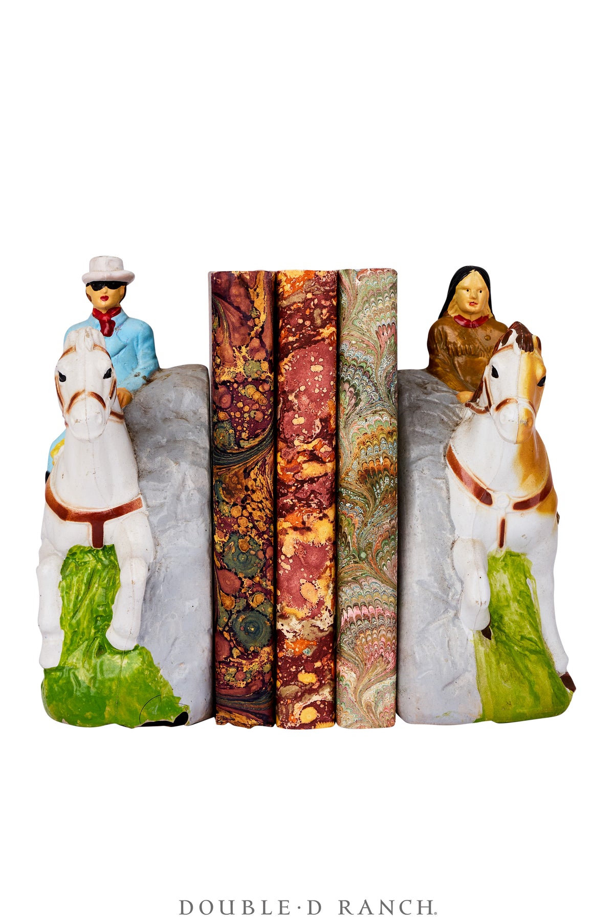 Miscellaneous, Bookends, Lone Ranger & Tonto, Porcelain, Vintage ‘50s, 1354