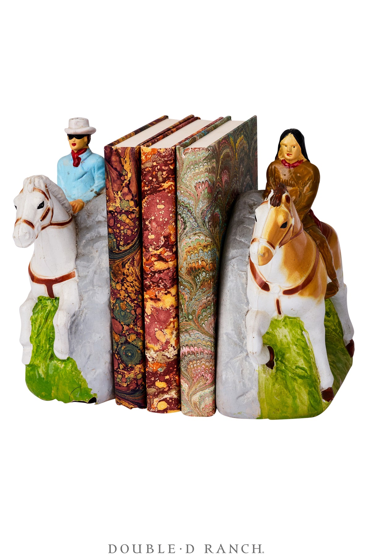 Miscellaneous, Bookends, Lone Ranger & Tonto, Porcelain, Vintage ‘50s, 1354